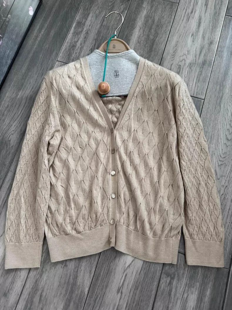 Loro Piana Loro Piana Women's Cashmere Silk Cardigan Size US S / EU 44-46 / 1 - 1 Thumbnail