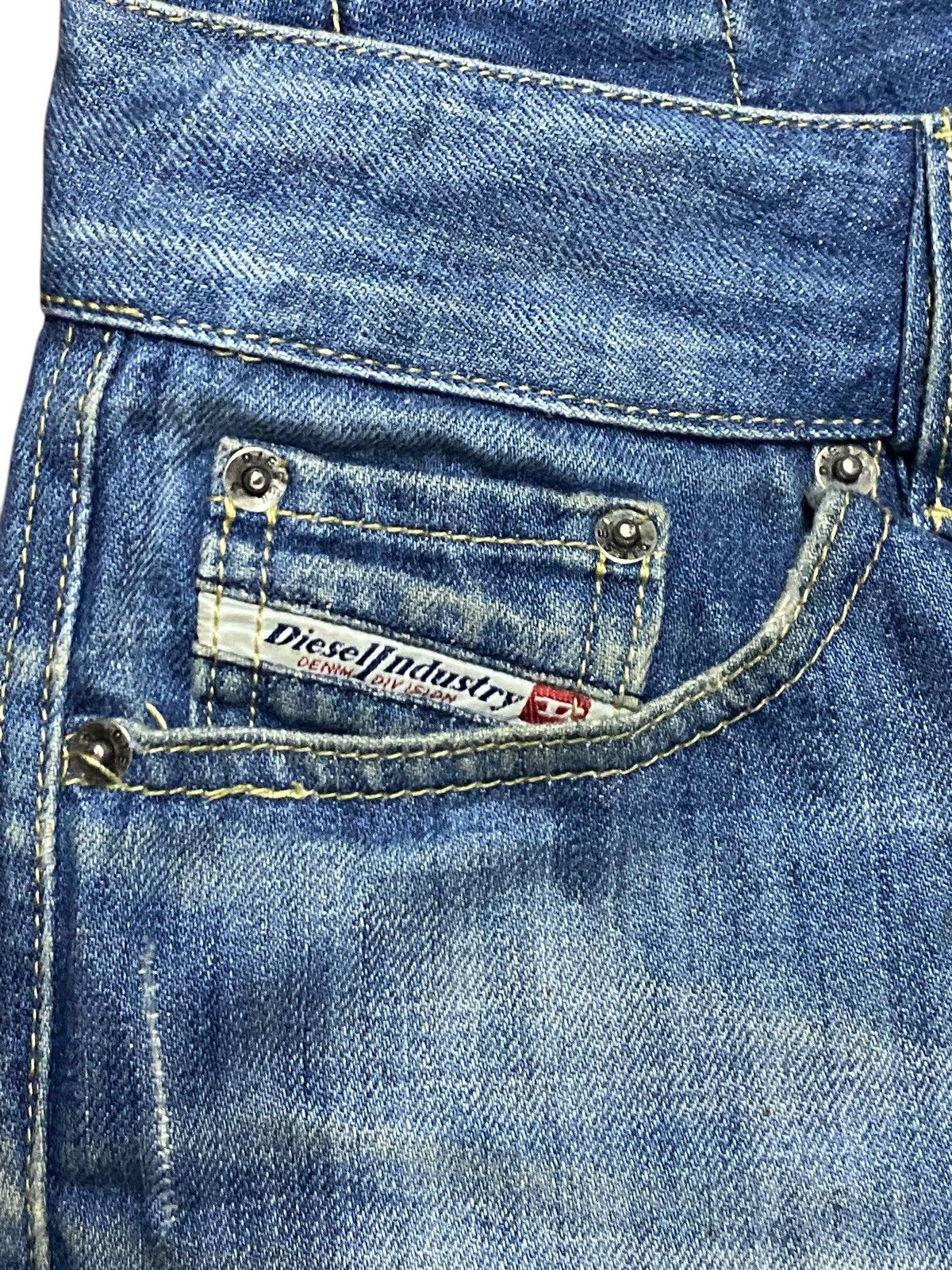 Tornado Mart Vintage Diesel Faded Wash Flare Style Jeans Size US 30 / EU 46 - 8 Thumbnail