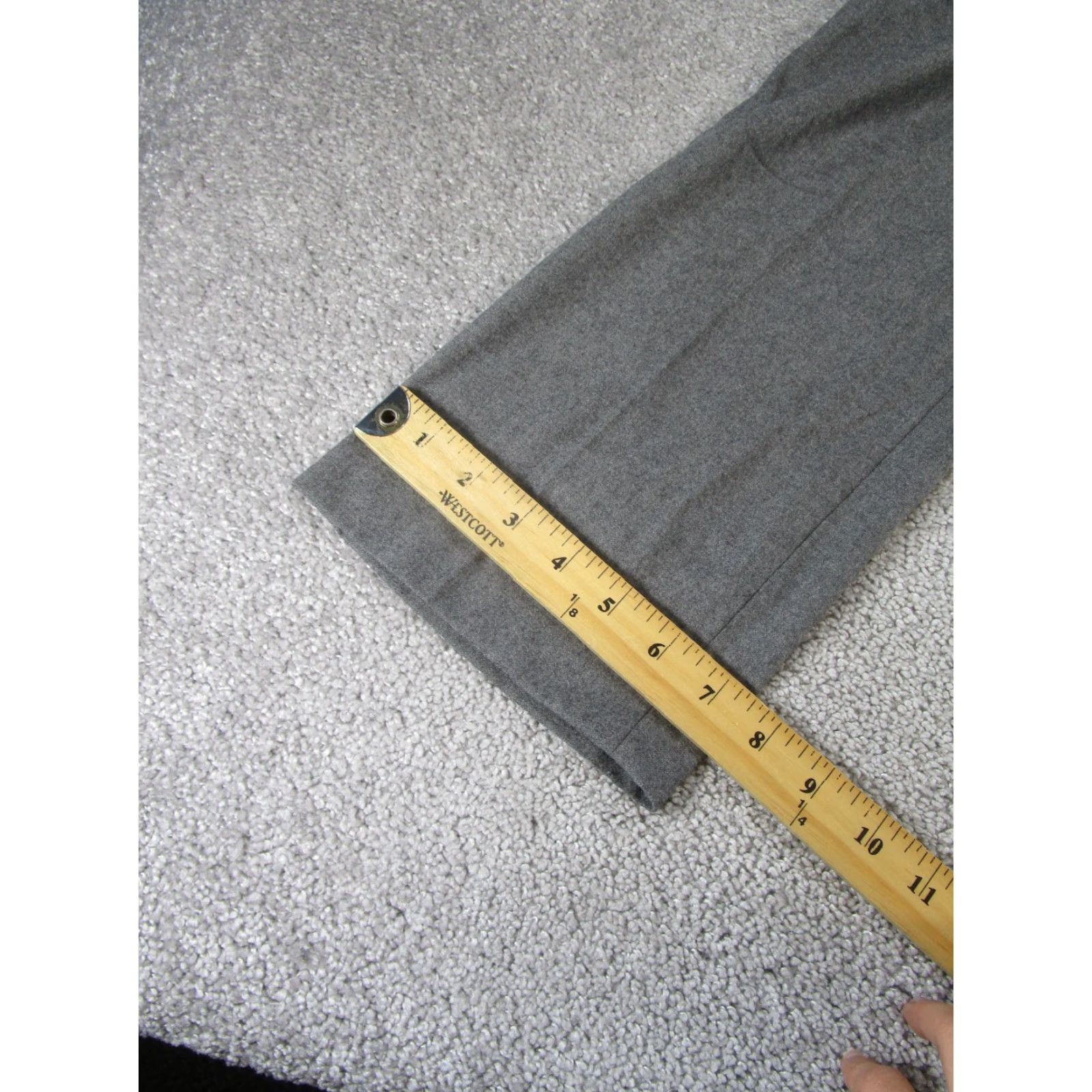 Theory Theory Dress Pants Womens 4 Harmina Pure Flannel Gray Wool Blend Stains Size 27" / US 4 / IT 40 - 7 Thumbnail