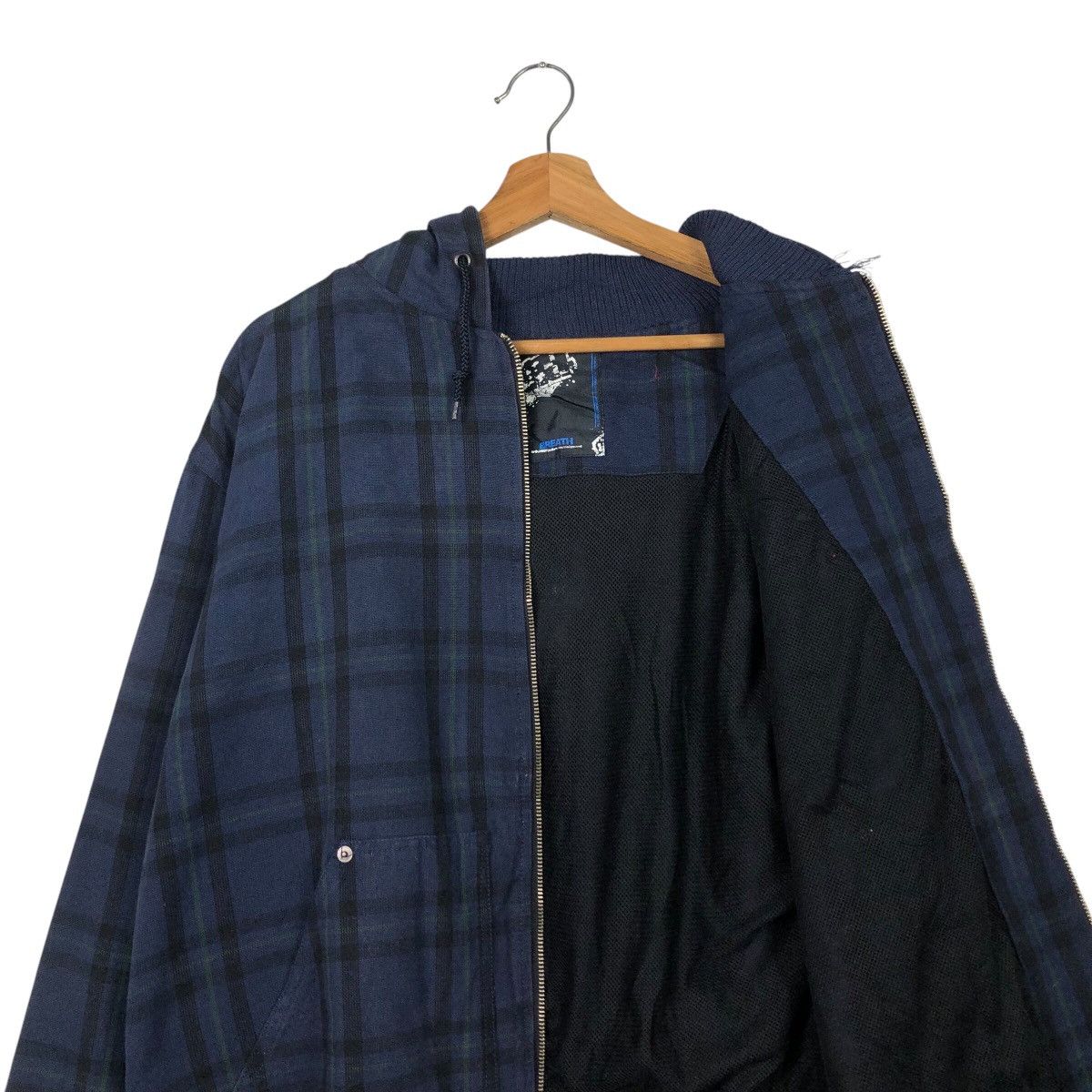 Japanese Brand × Vintage 📌Vintage Biker Jacket Breath Tartan Design Issey Miyake Size US M / EU 48-50 / 2 - 14 Thumbnail