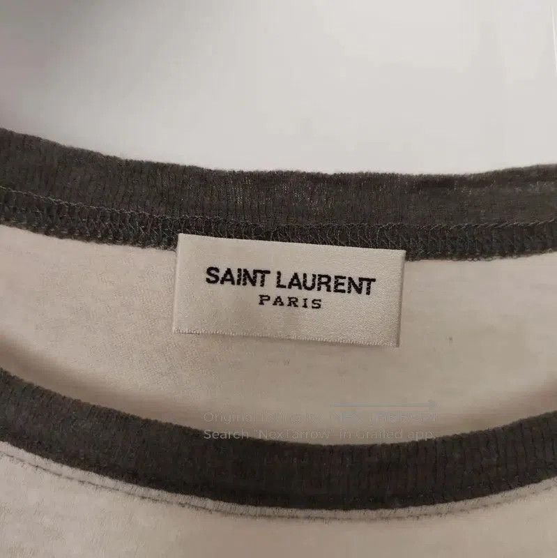 Yves Saint Laurent Saint Laurent Women's White Cotton T-shirt . Size XS / US 0-2 / IT 36-38 - 3 Thumbnail