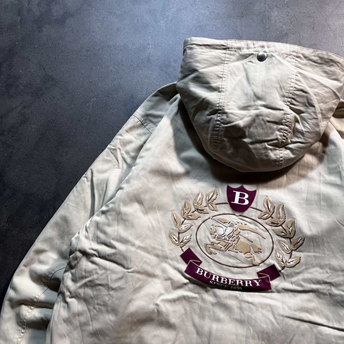 Burberry Vintage 00s Burberry London Big Logo Parka Puffer Jacket Size US S / EU 44-46 / 1 - 3 Thumbnail