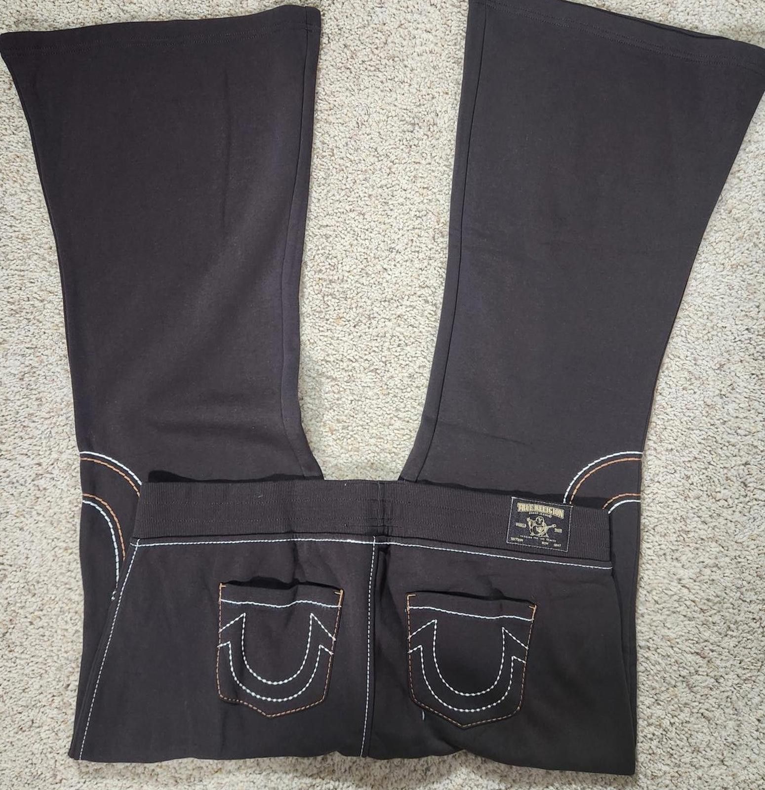 True Religion NEW True Religion Pull-On Flare Jeans Black Anniversary 2XL Size 42" / US 20 - 1 Thumbnail