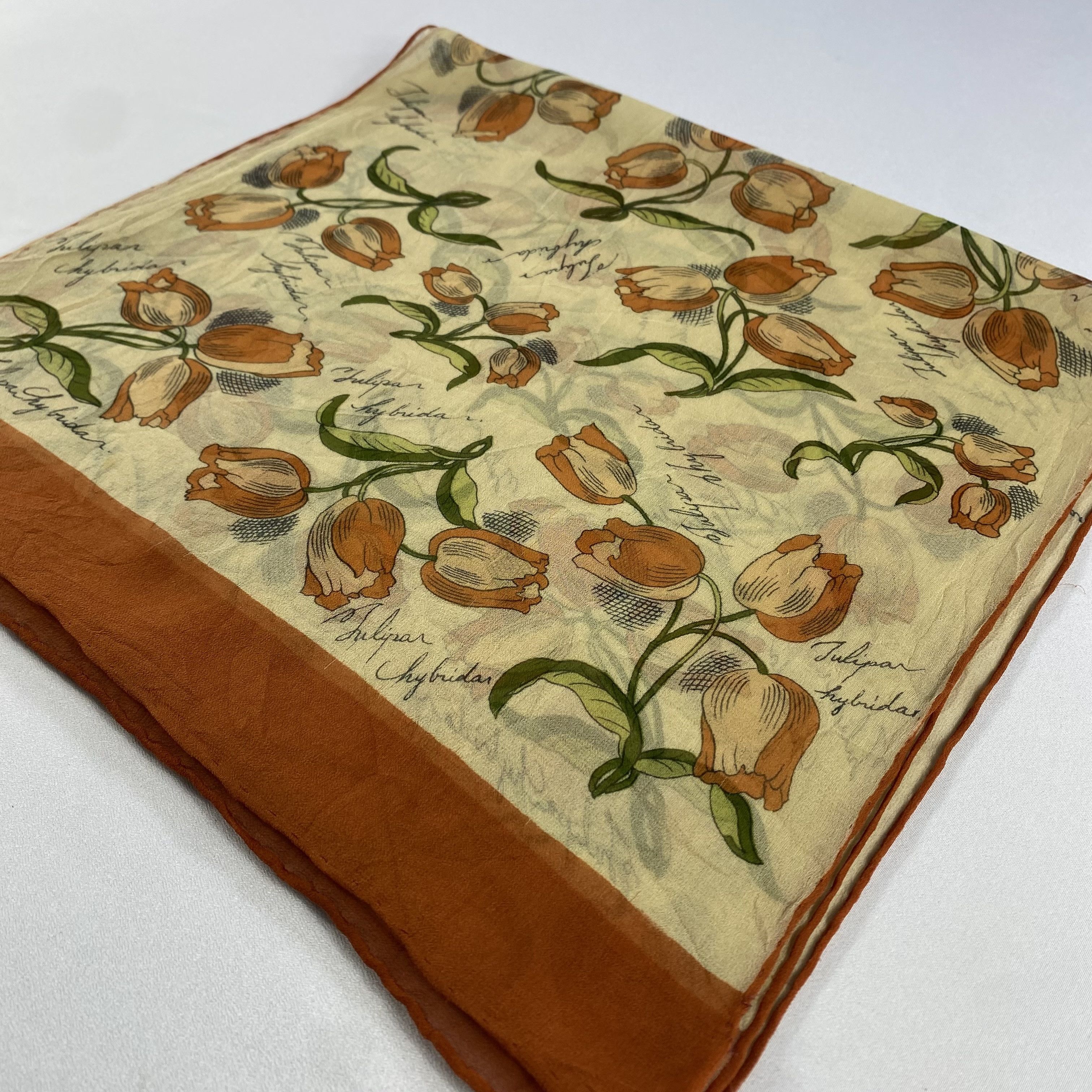 Japanese Brand × Vintage Vintage Floral Silk Scarf SS051 Size ONE SIZE - 3 Thumbnail