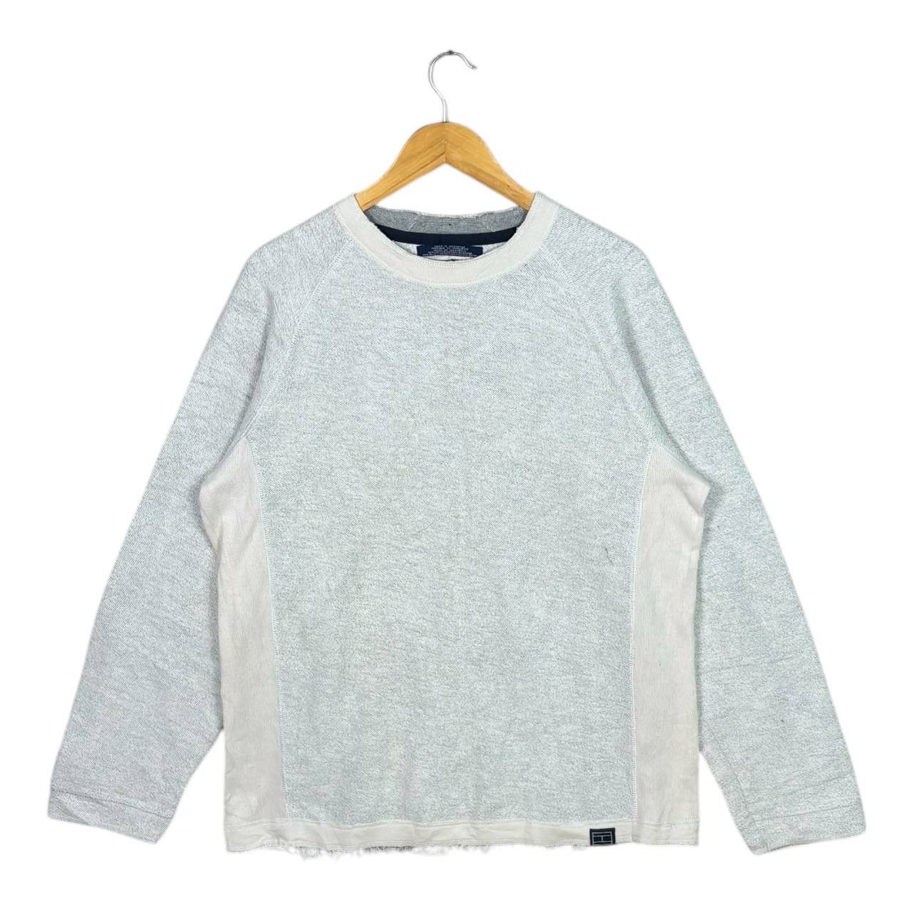Tommy Jeans Vintage Tommy Jeans Reverse Weave Sweatshirt Gray 90s S Size US S / EU 44-46 / 1 - 1 Thumbnail