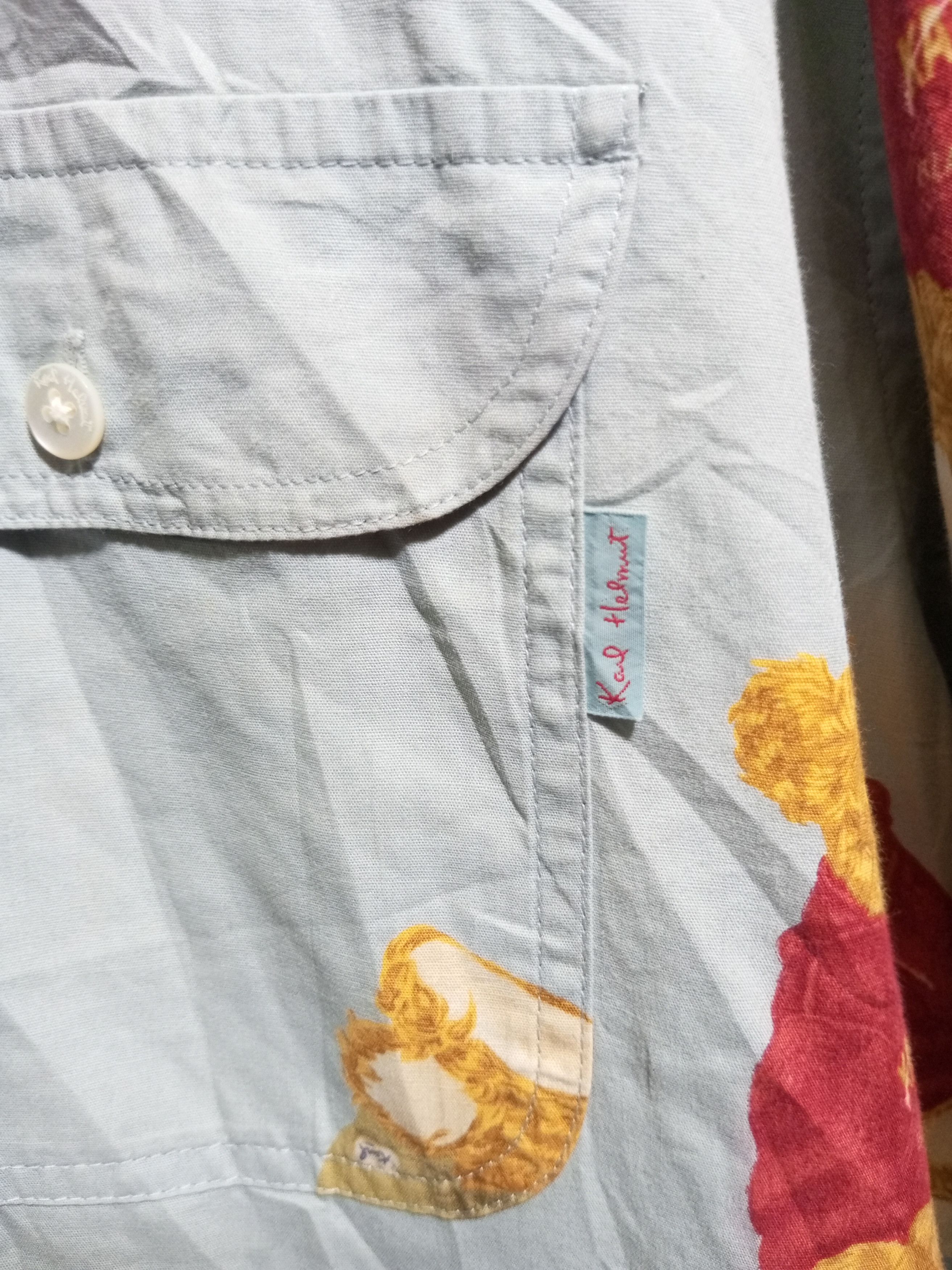 Karl Helmut Vintage Karl helmut bears half button shirt Size US XL / EU 56 / 4 - 5 Thumbnail