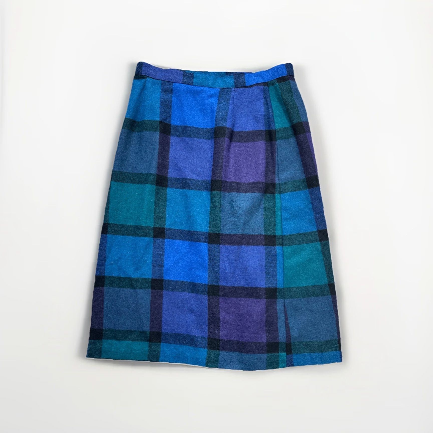 Vintage VINTAGE Plaid Wool Wrap High Waist Midi School Girl Skirt Women’s 10/12 31” Ss2 Size 32" / US 10 / IT 46 - 4 Thumbnail