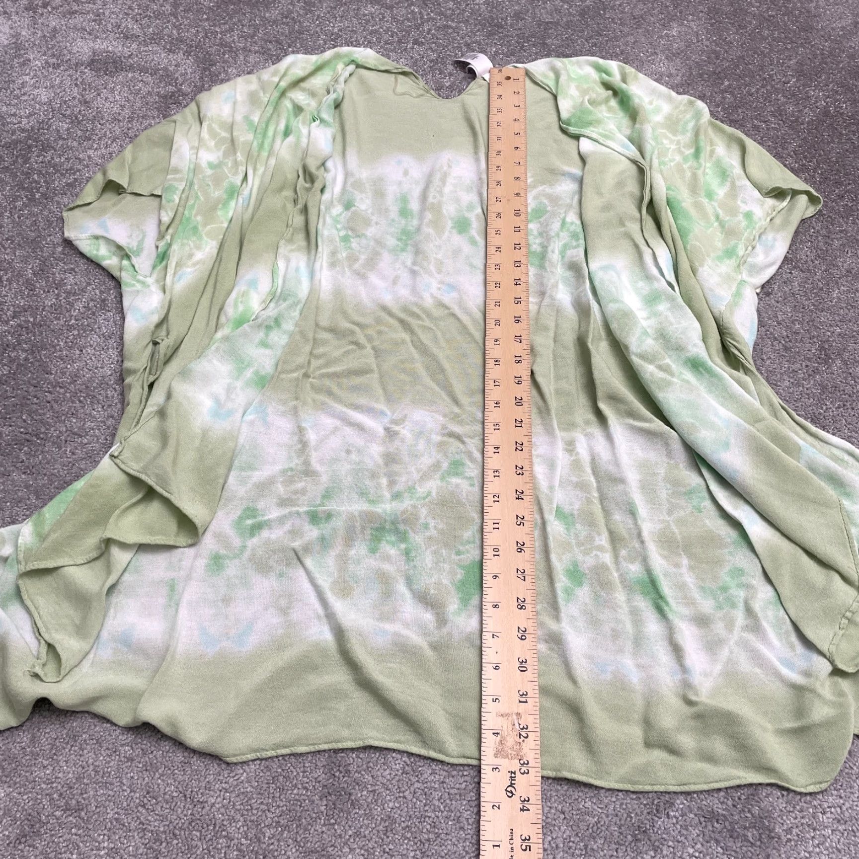 Vintage **Womens Time And Tru Tie Dye Green Cover Up S/M Beach Bohemian** User: **Time And Tru Green Tie Dye S/M Beach Cover Up** Size ONE SIZE - 6 Thumbnail
