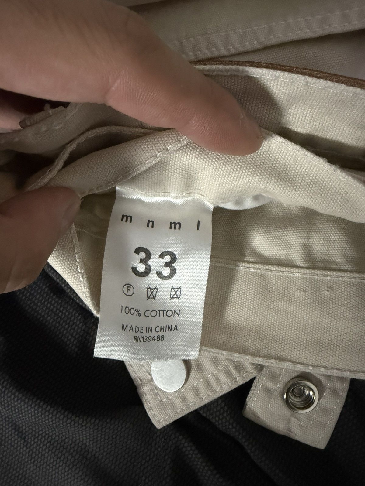 MNML Snap Western Pants (Pale Tan) Sz33 Size US 33 - 3 Thumbnail
