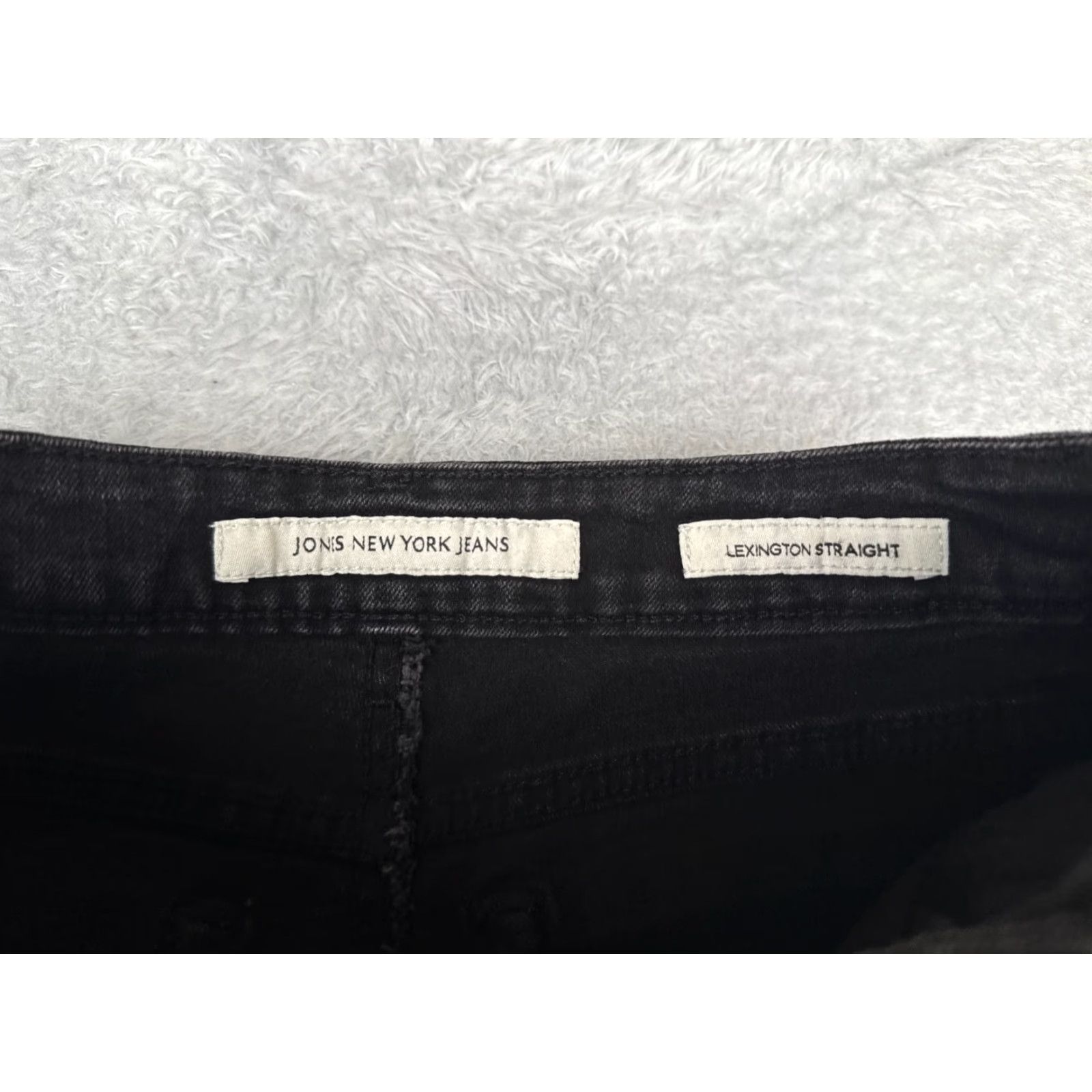Jones New York Jones New York Jeans Womens 6P Black Lexington Straight Mid Rise Cotton 26x25 Size 28" / US 6 / IT 42 - 6 Thumbnail