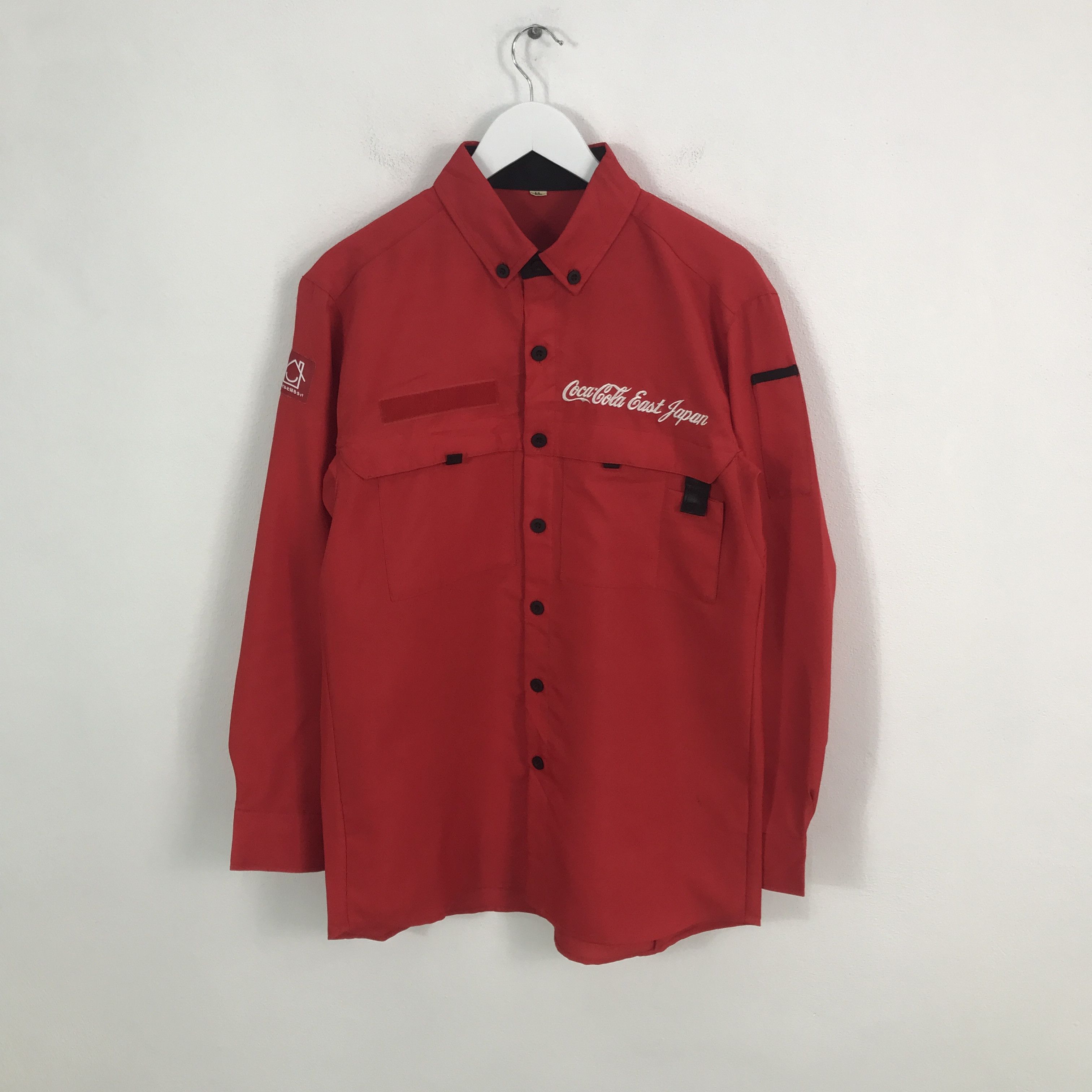 Coca Cola × Japanese Brand Rare Coca Cola Button Up Worker Japan Shirt Size US M / EU 48-50 / 2 - 2 Thumbnail