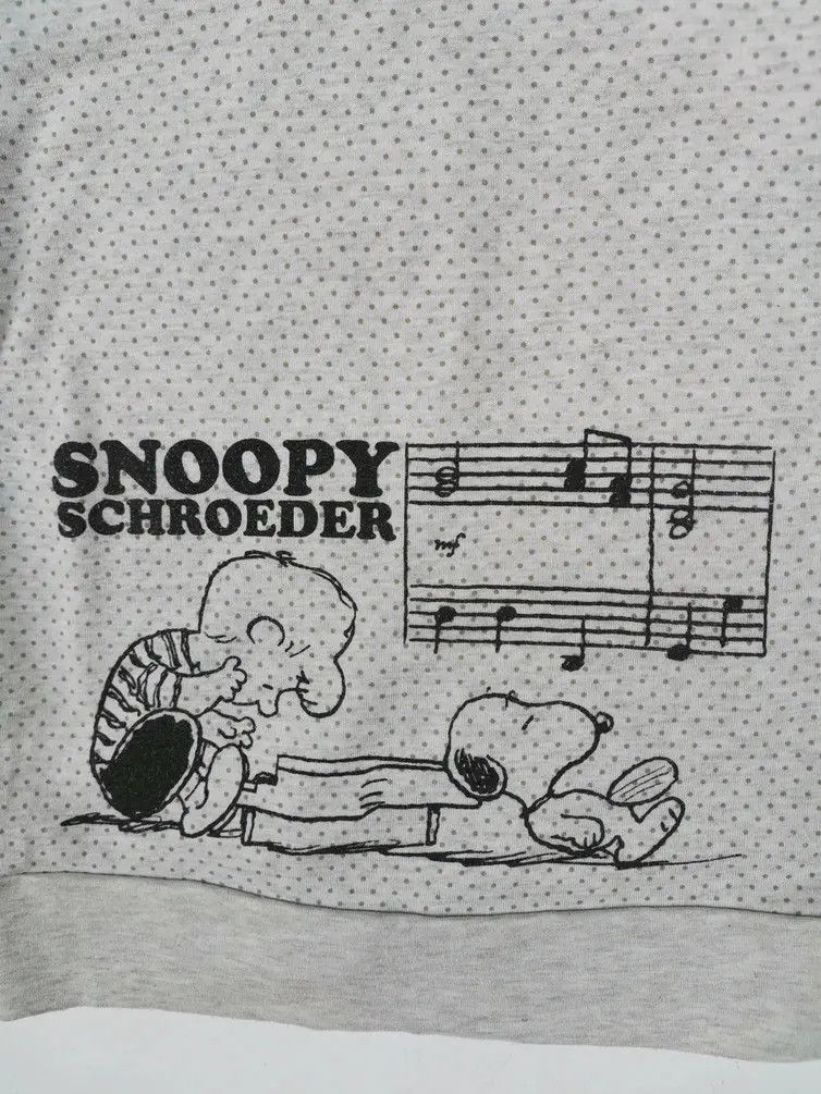 Peanuts Vintage!!! Peanuts: Snoopy Schroeder Big Logo Sweaters Size US M / EU 48-50 / 2 - 7 Thumbnail