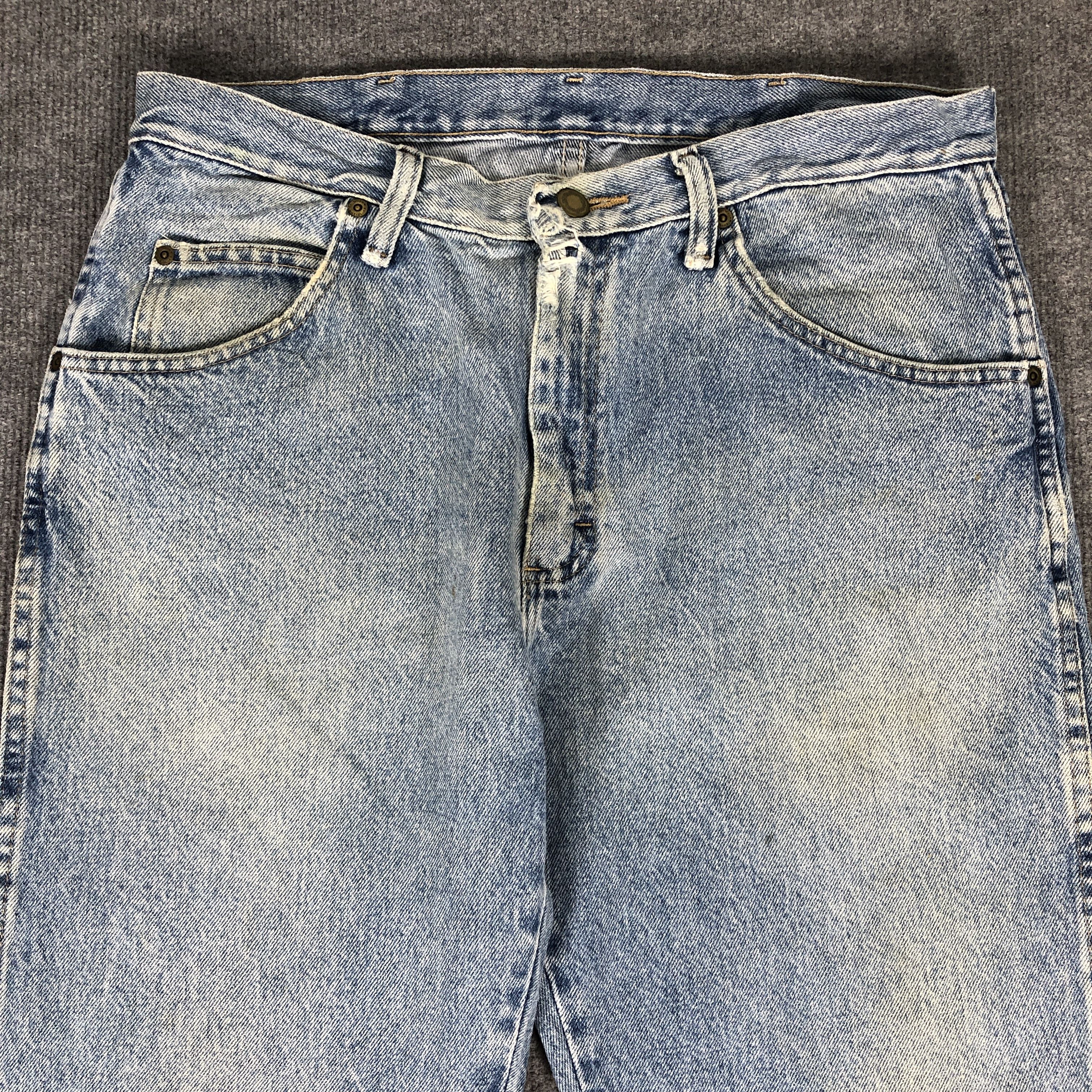 Vintage × Wrangler Vintage Wrangler Light Blue Wash Jeans L834 Size US 34 / EU 50 - 2 Thumbnail