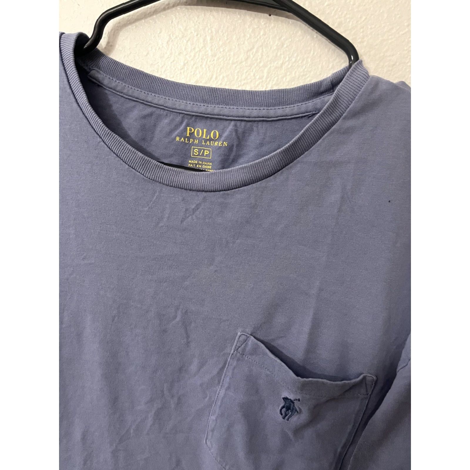 Polo Ralph Lauren Polo Ralph Lauren Crew T-Shirt Top Tee Small Blue Classic Fit Pocket Size US S / EU 44-46 / 1 - 3 Thumbnail