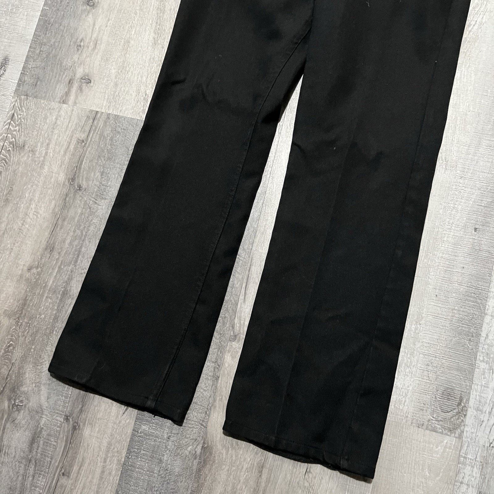 Levi's VTG Levi's Sta Prest 517 Black Dacron Disco Rockabilly Pants Size US 34 / EU 50 - 4 Thumbnail