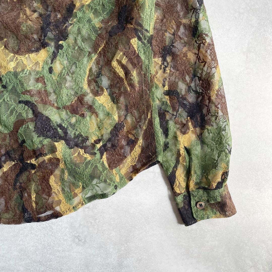Junya Watanabe AD2003 Archive Mesh Camouflage Shirt Size US S / EU 44-46 / 1 - 7 Thumbnail