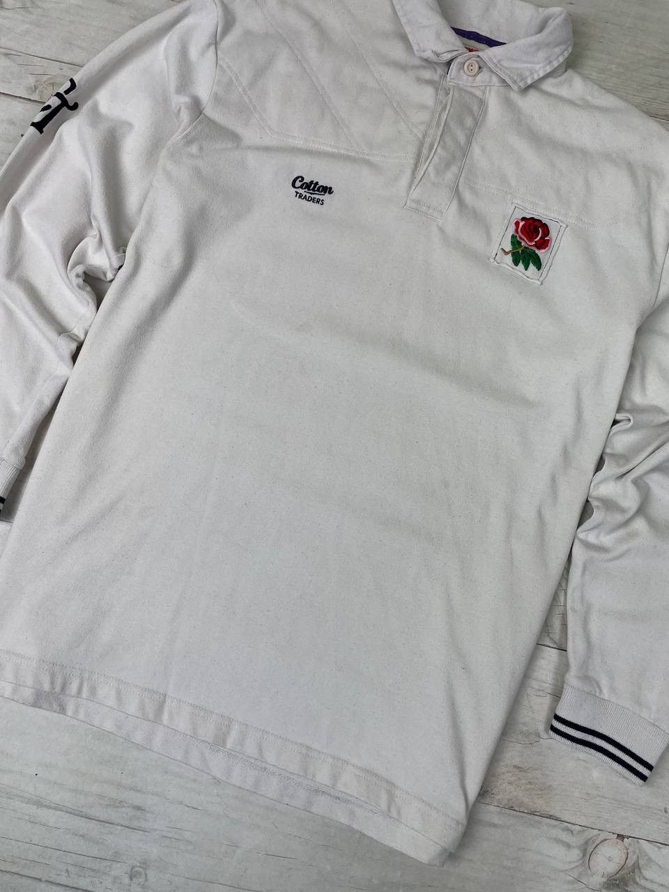 Cotton Traders Vintage Cotton Traders England Rugby Polo Shirt Long Sleeve Size US XL / EU 56 / 4 - 4 Thumbnail