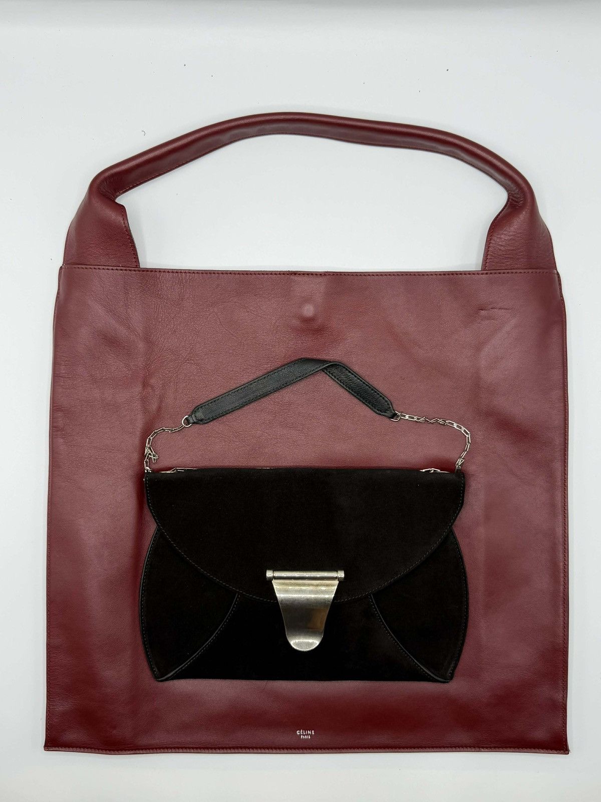 Celine Fall 2016 Celine Phoebe Philo-Era Double-Bag Leather Tote Size ONE SIZE - 3 Thumbnail