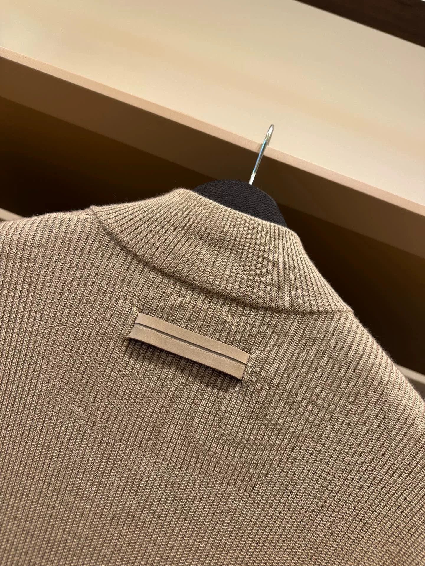 Ermenegildo Zegna Zegna Beige Half-Zip Knit Sweater Size US M / EU 48-50 / 2 - 7 Thumbnail