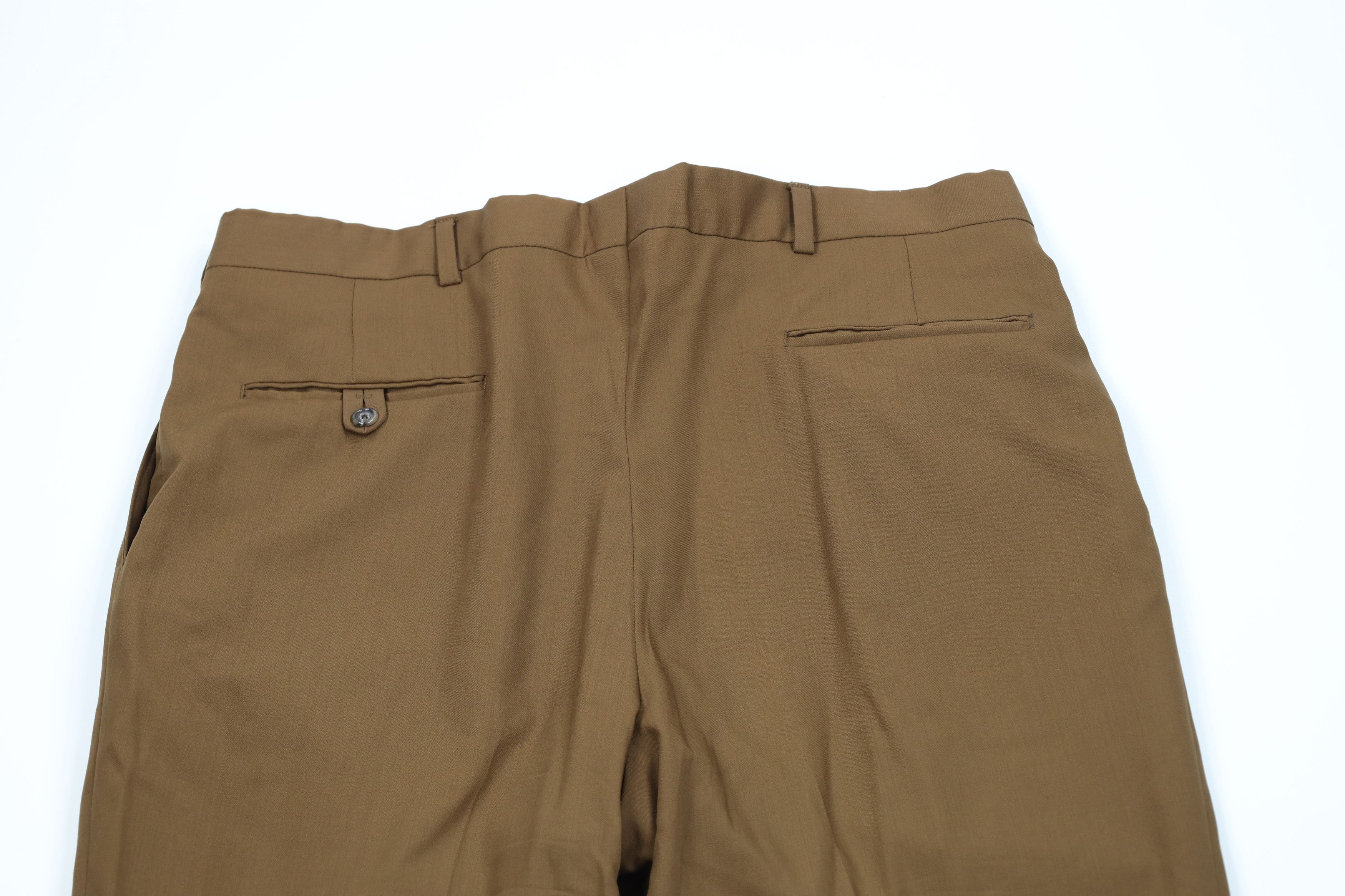 Vintage Vintage 90s Streetwear Super 100s Wool Wide Leg Chino Pants Size US 36 / EU 52 - 11 Thumbnail