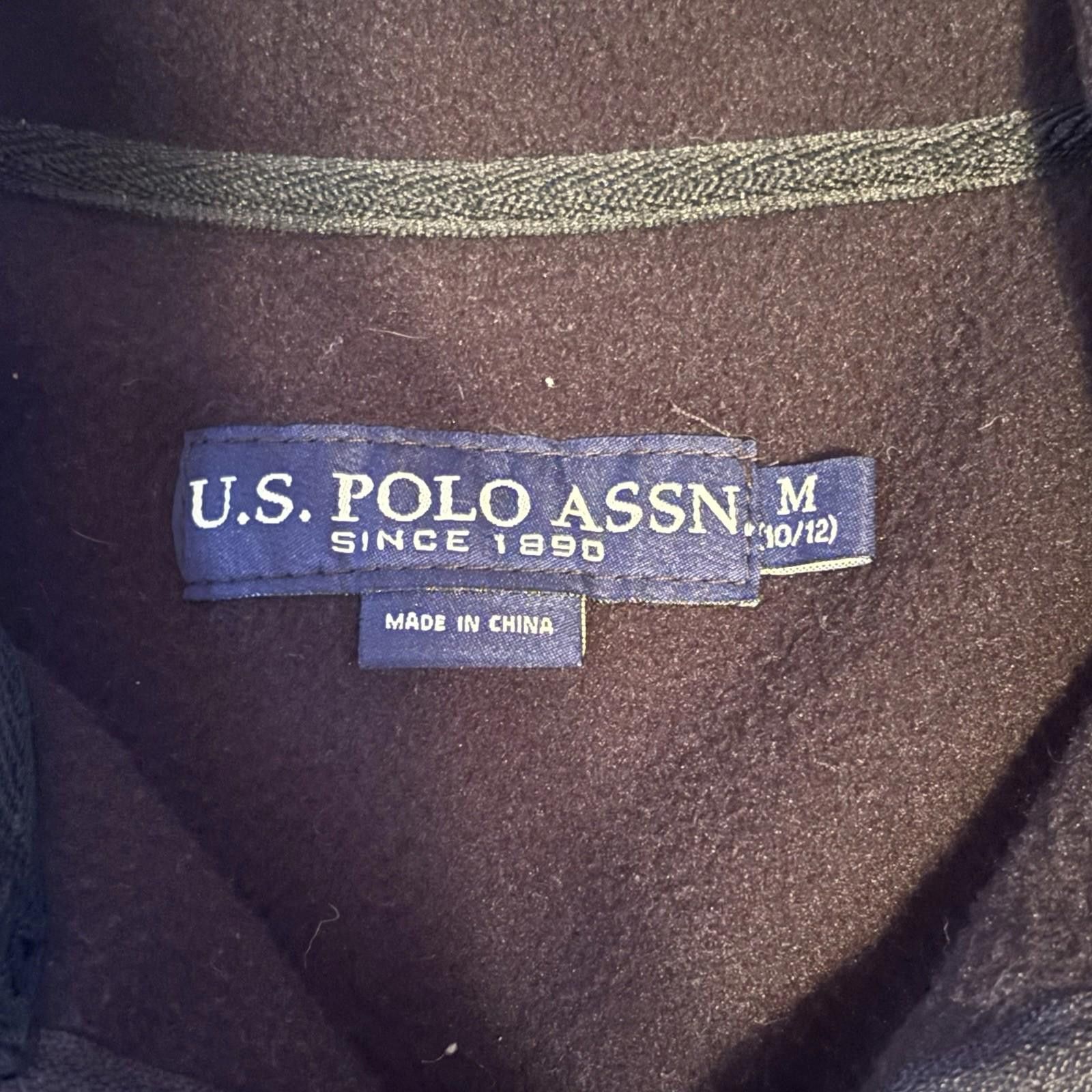 U.S. Polo Assn. U.S. POLO ASSN. Jacket Pocket Golf Medium Black Fleece Coat Size US M / EU 48-50 / 2 - 3 Thumbnail