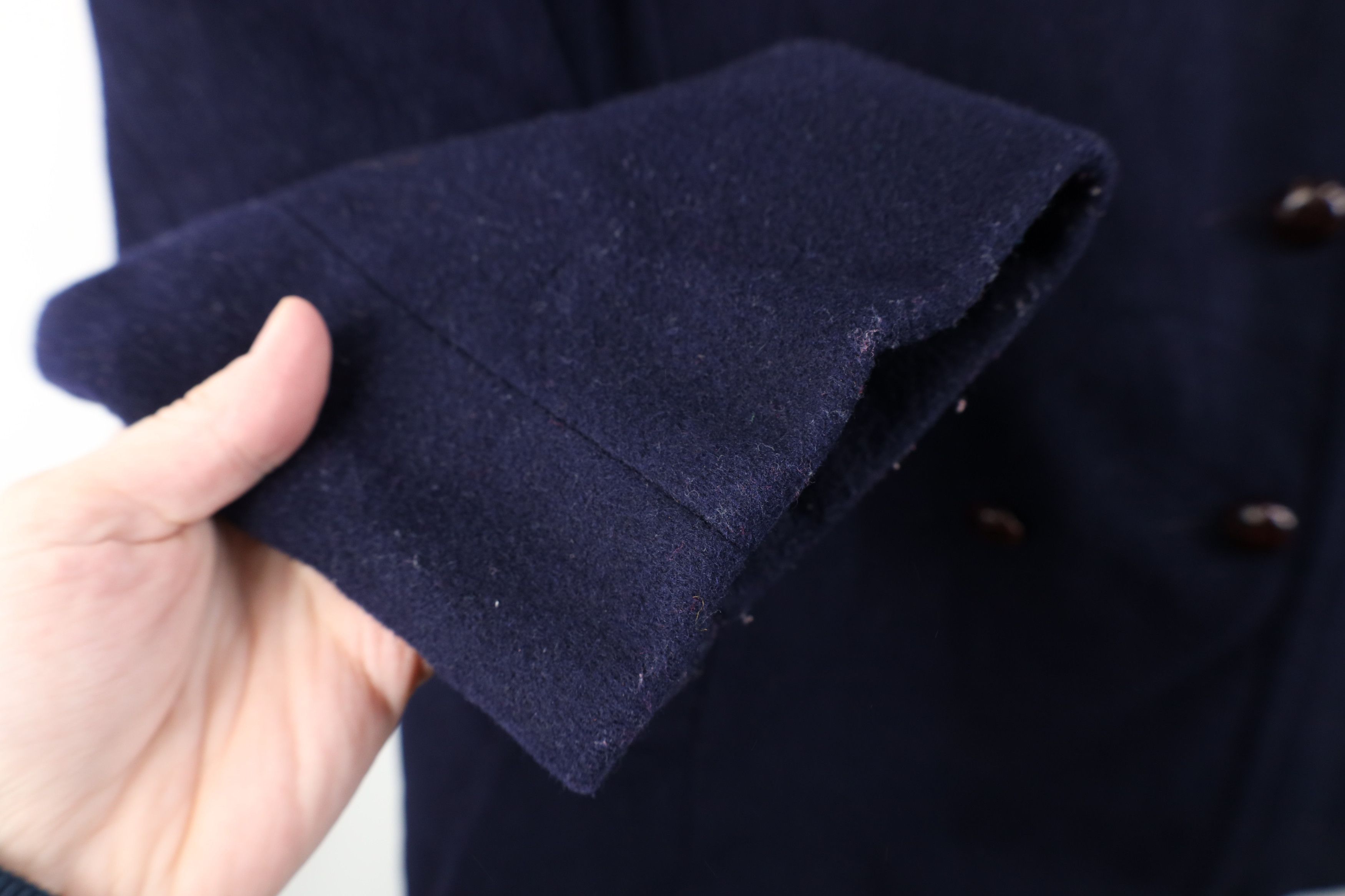 Vintage Vintage 70s Double Breasted Wool Peacoat Jacket Blue USA Size XXL / US 16-18 / IT 52-54 - 7 Thumbnail
