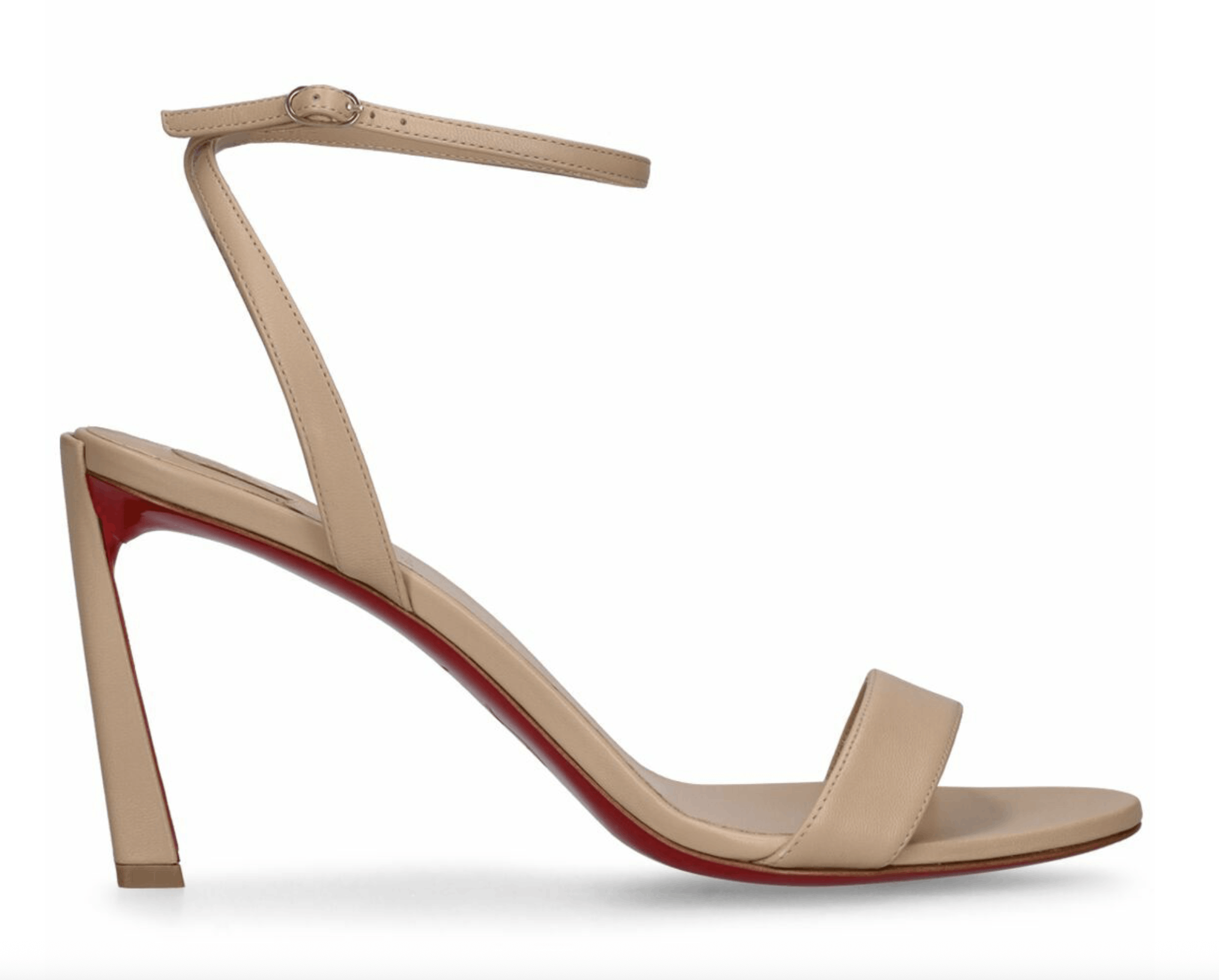 Condora Queen 85 Blush Nude Ankle Strap Sandal Heel Pump 36