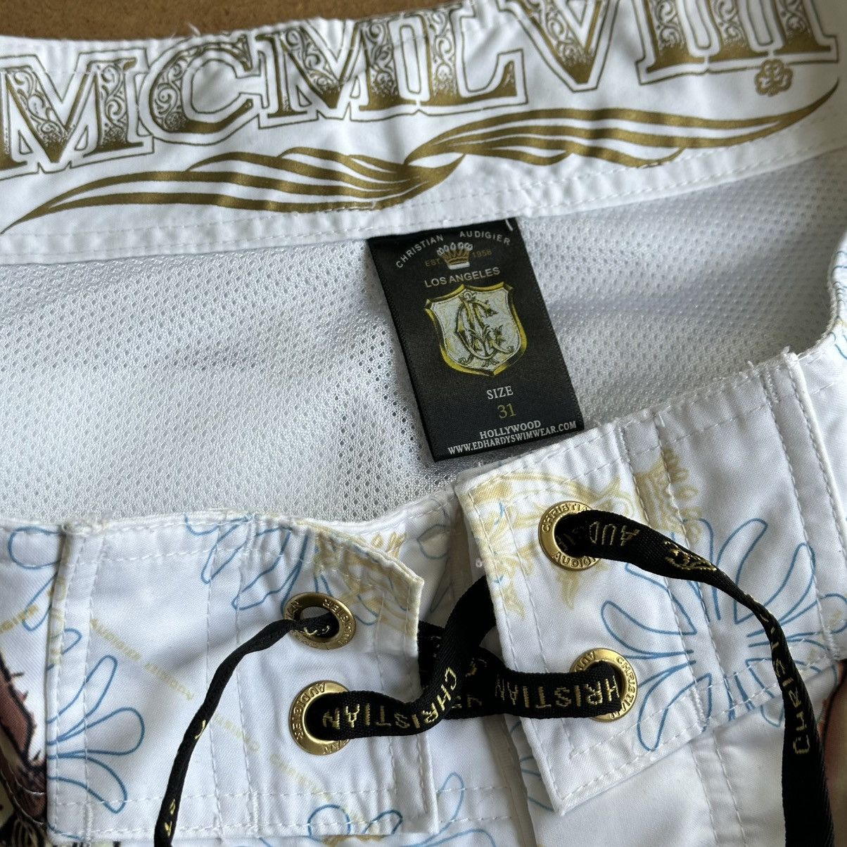 Christian Audigier Vintage y2k Ed Hardy by Christian Audigier Shorts Size US 31 - 9 Thumbnail