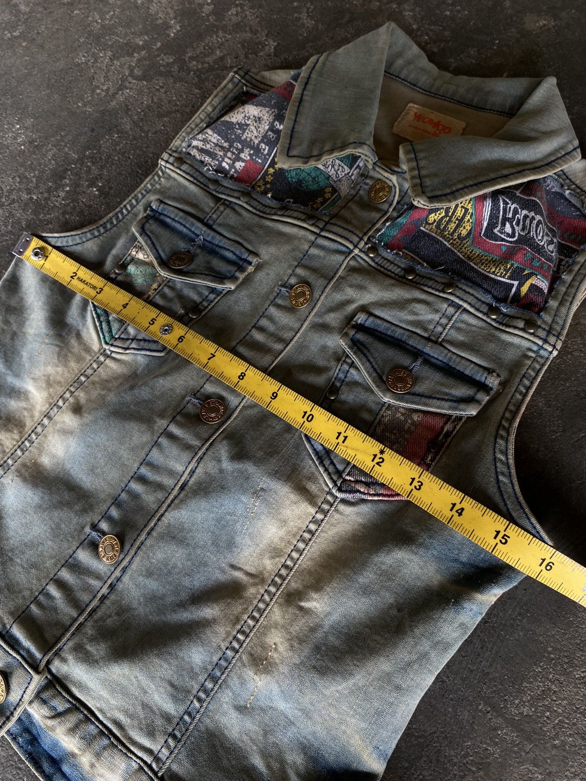 If Six Was Nine YEOMIGO PUNK DENIM VEST JACKET Size US S / EU 44-46 / 1 - 15 Thumbnail
