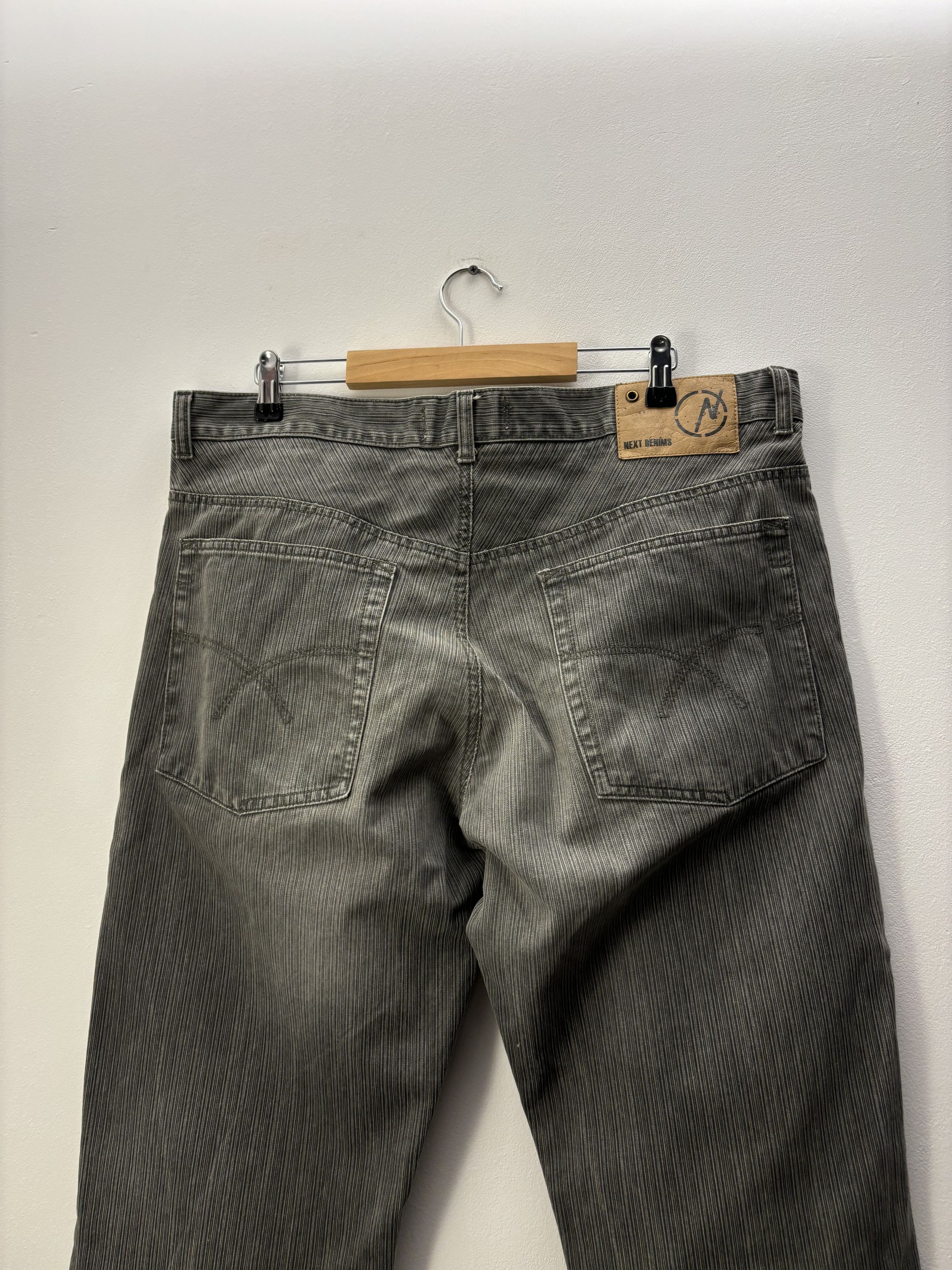 Vintage Vintage Stripped Denim Straight Pants Size US 36 / EU 52 - 4 Thumbnail