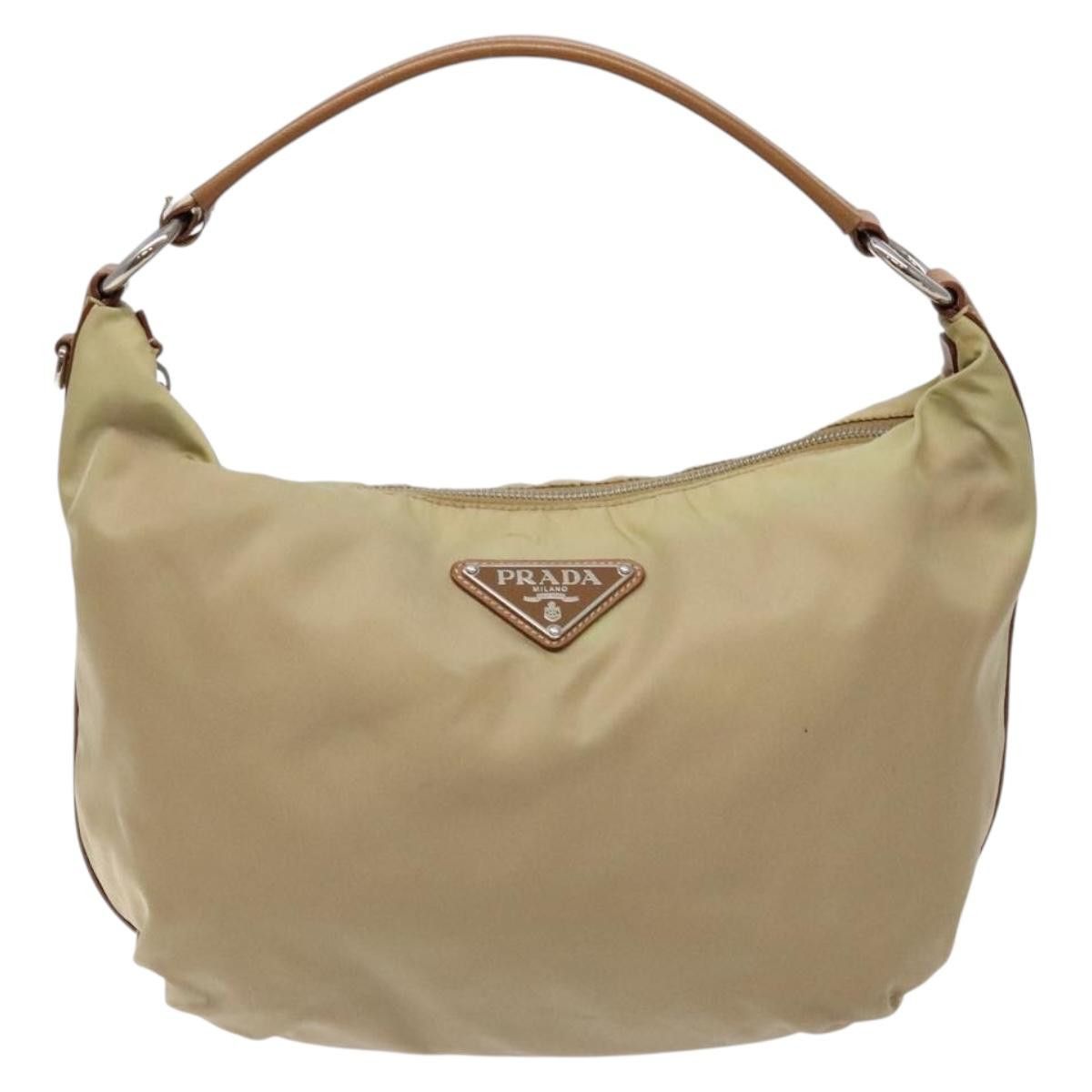Prada PRADA Tote Bag Nylon Beige Silver Size ONE SIZE - 2 Thumbnail