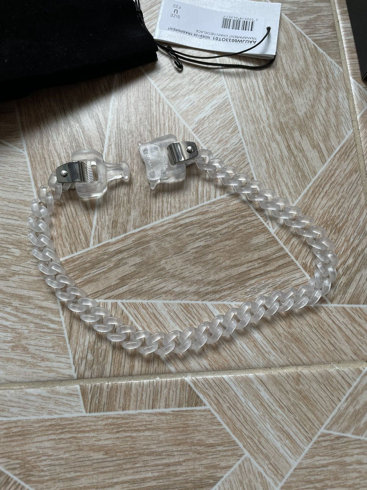 1017 ALYX 9SM Rare Designer Y2K 1017 ALYX 9SM Transparent Chain Necklace Size ONE SIZE - 5 Thumbnail