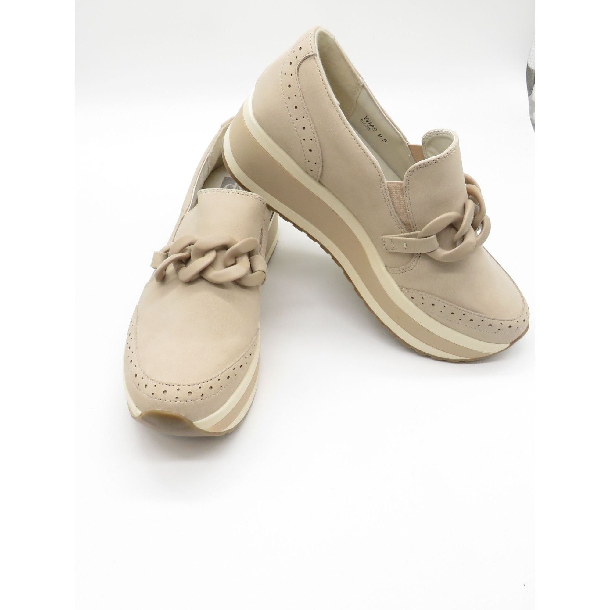 Dolce Vita Dolce Vita Women's Beige Platform Loafers 9.5 Chain Detail N Size US 9.5 / IT 39.5 - 6 Thumbnail