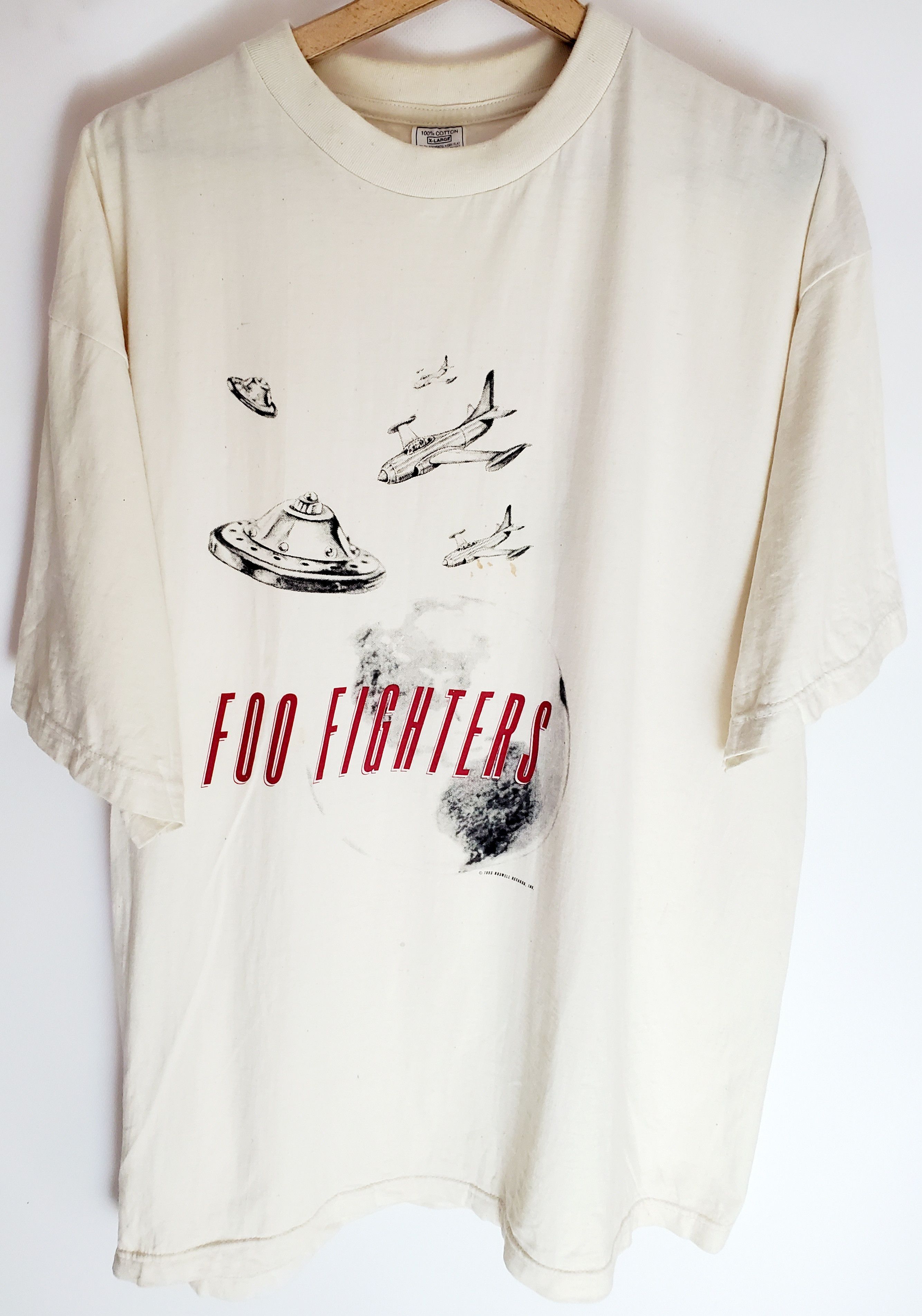 Band Tees × Vintage Foo Fighters 1995 Original Tour Tee Autograph Dave Grohl Xl Size US XL / EU 56 / 4 - 2 Thumbnail