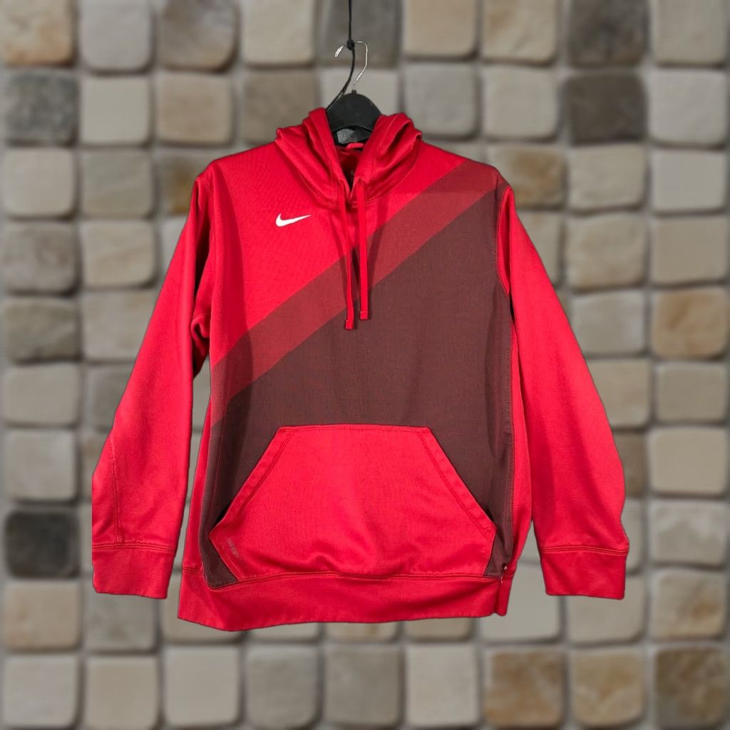 Nike Nike Hooded Sweatshirt Mens M Red Therma Fit Outdoor Training Performance Pullover Pockets Sweatshirt Size US M / EU 48-50 / 2 - 1 Thumbnail
