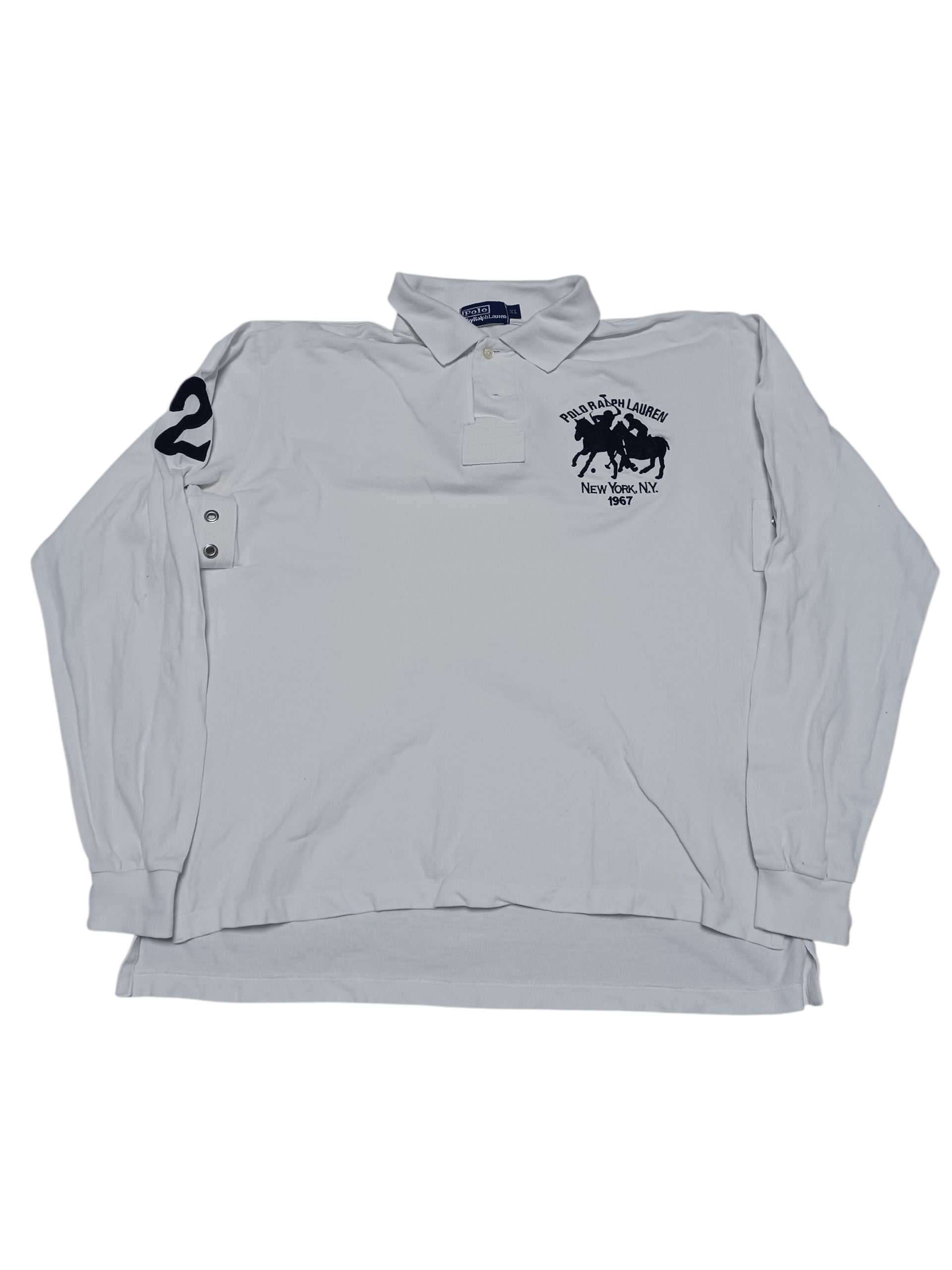Polo Ralph Lauren POLO RALPH LAUREN NEW YORK BIG PONY COLLECTION RUGBY SHIRT Size US XL / EU 56 / 4 - 1 Thumbnail
