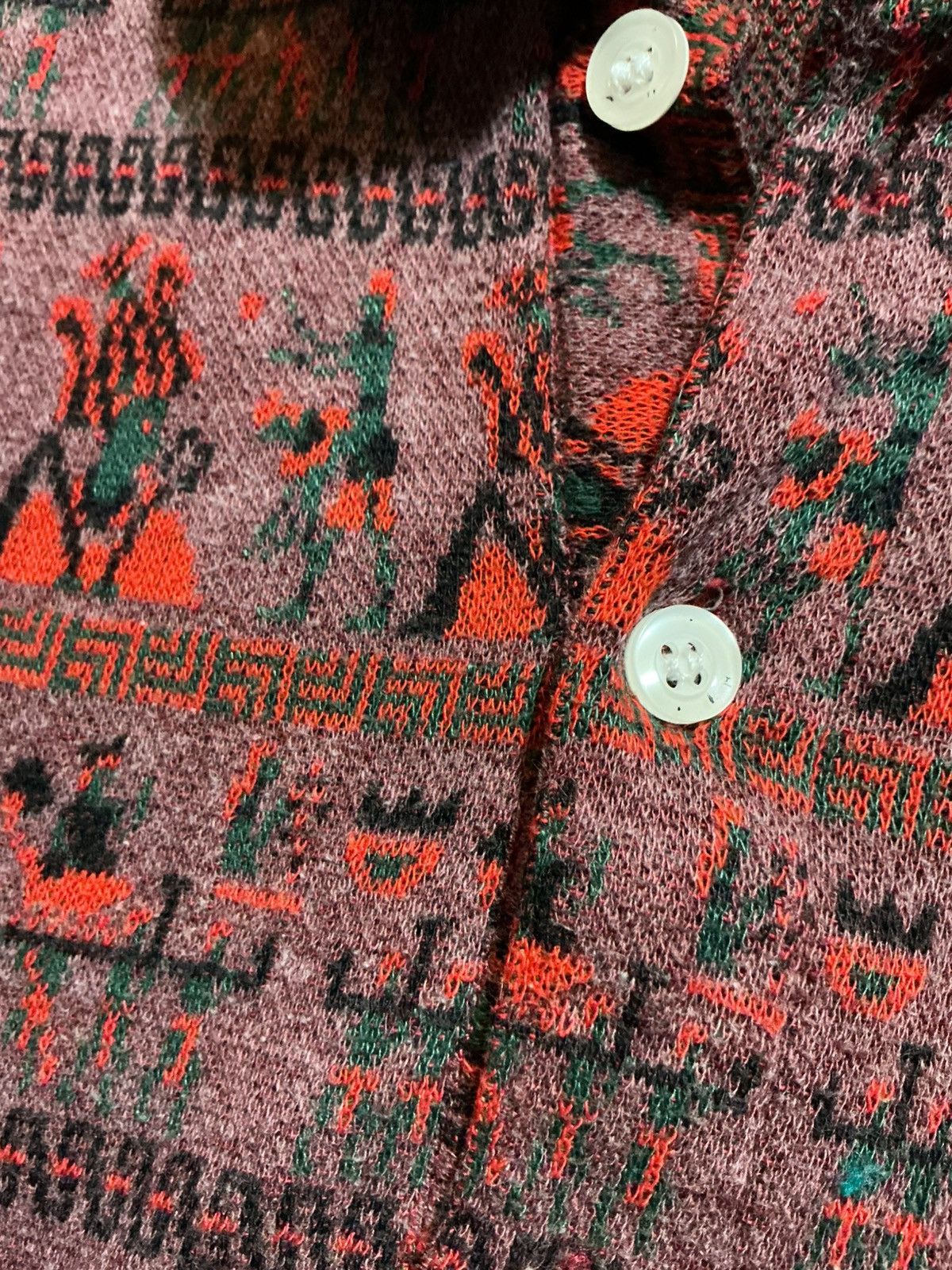 Vintage Vintage International Design Hieroglyphics S/S Polo Shirt Size US S / EU 44-46 / 1 - 4 Thumbnail