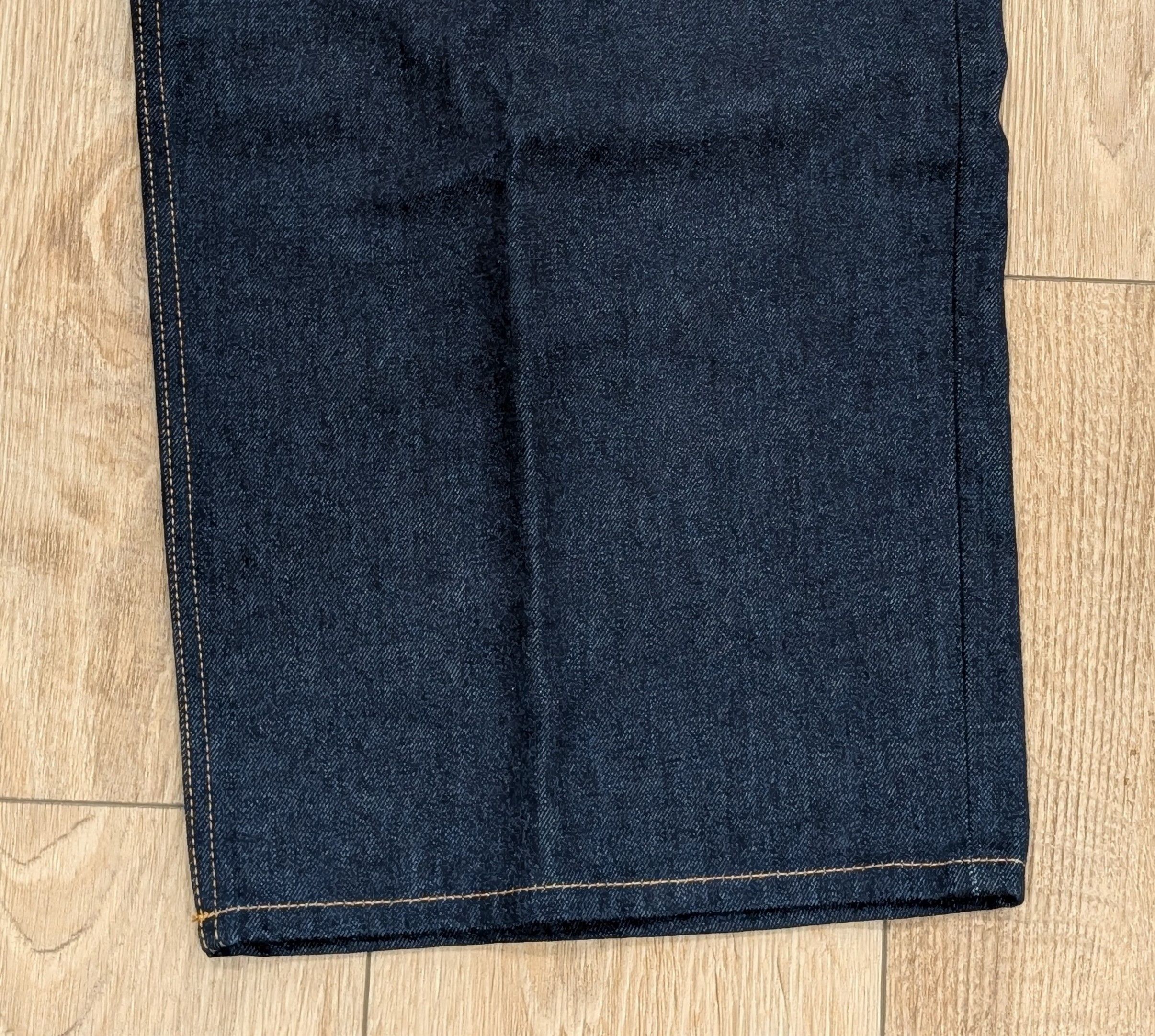 Off-White OFF-WHITE 90s Logo Baggy Jeans Raw Blue/Gold 36 Size US 36 / EU 52 - 8 Thumbnail