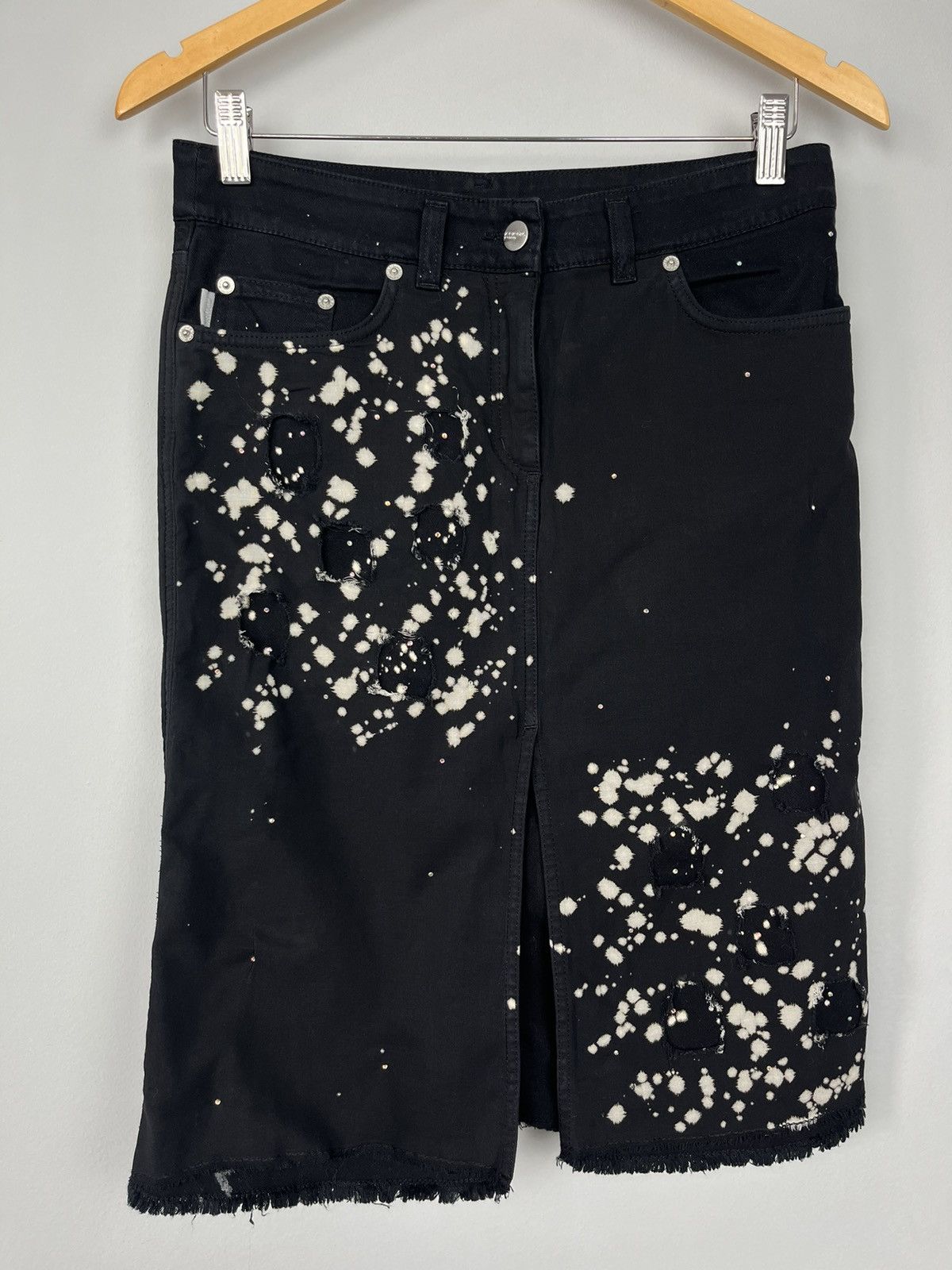Iceberg Iceberg Icejeans Vintage Glitter Archive Denim Skirt Italy Size 27" / US 4 / IT 40 - 4 Thumbnail