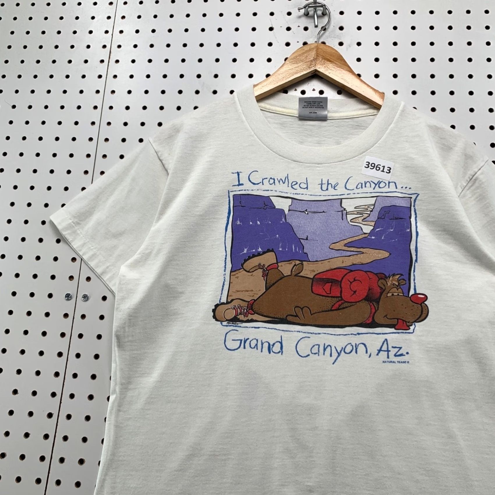 Vintage VINTAGE Grand Canyon Funny Shirt Mens M White USA 90s Single Stitch Classic Tee Size US M / EU 48-50 / 2 - 6 Thumbnail