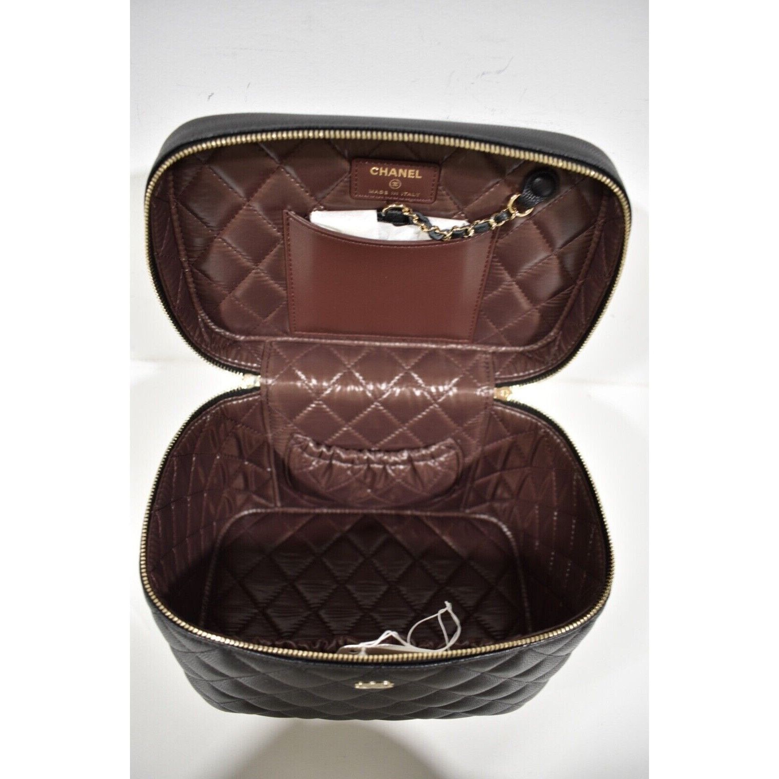 Chanel Chanel Vanity Pouch Case Top Handle Travel Toiletry Bag Size ONE SIZE - 9 Thumbnail