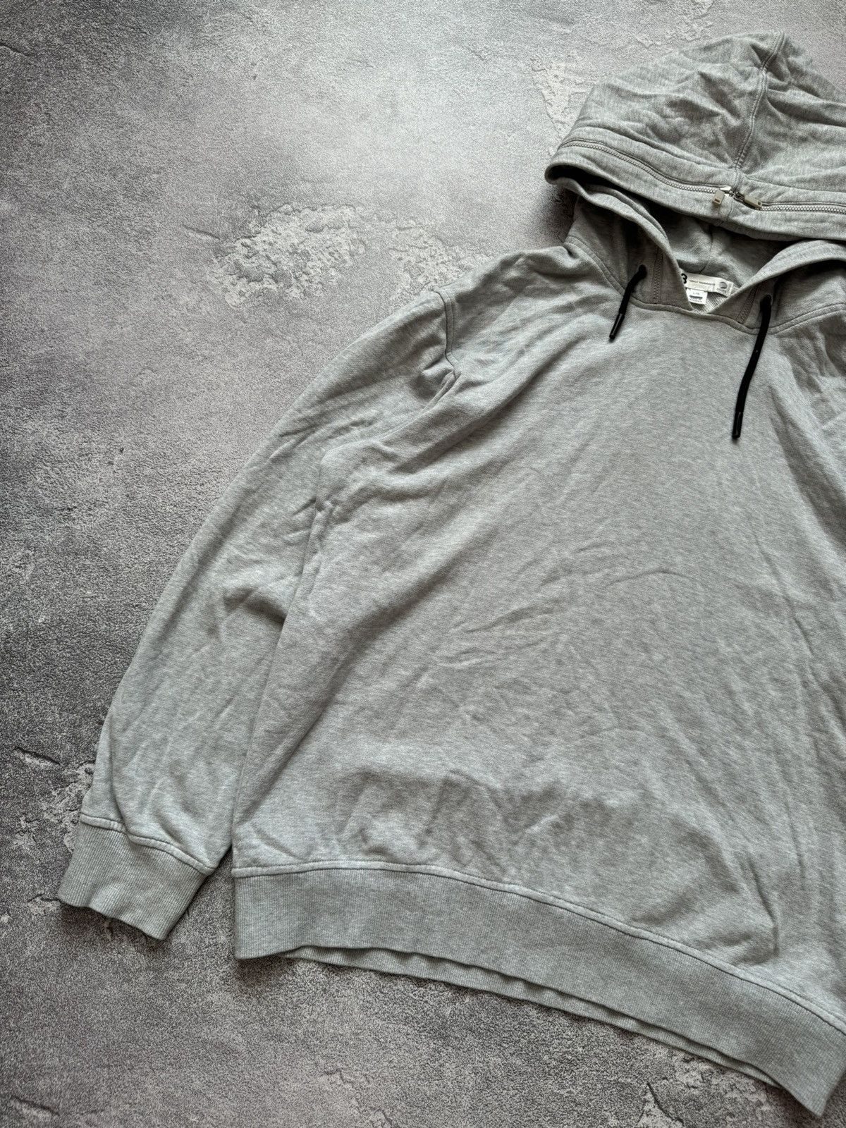 Adidas × Y-3 × Yohji Yamamoto Adidas L Y-3 Yohji Yamamoto gray hoodie sweatshirt hooded Size US L / EU 52-54 / 3 - 8 Thumbnail