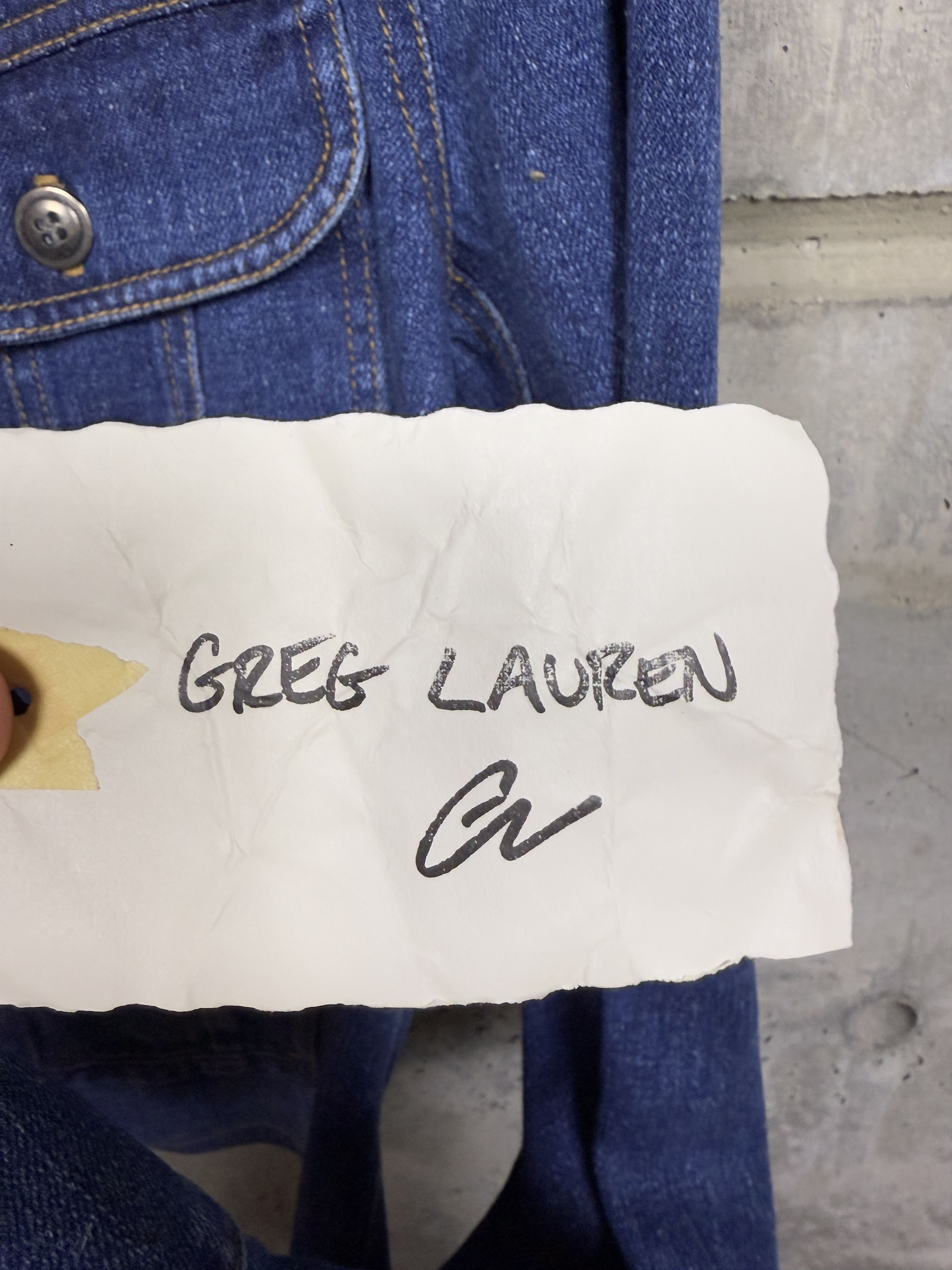 Greg Lauren Greg Lauren Stonewashed Denim Trucker Jacket Size US XXL / EU 58 / 5 - 8 Thumbnail