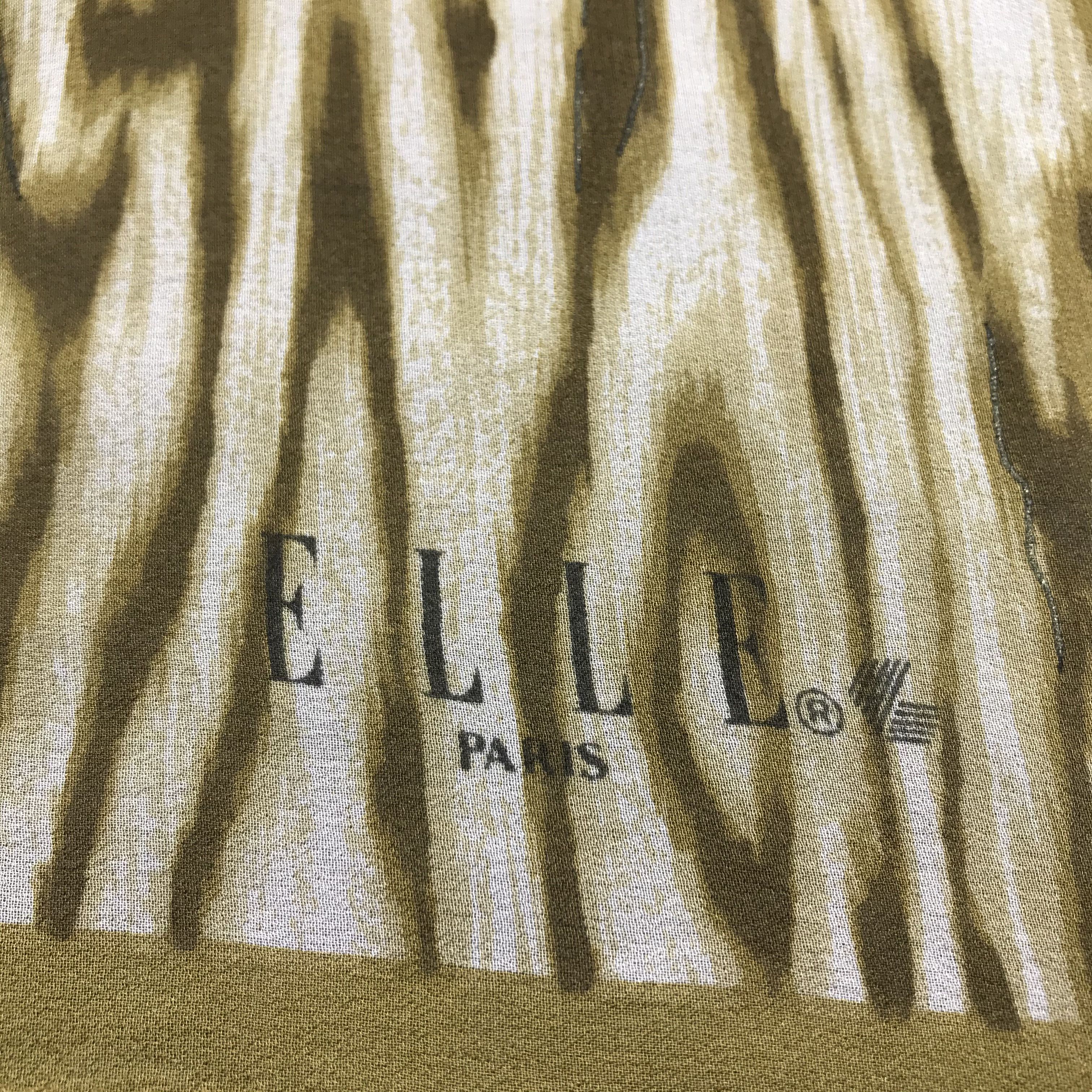 Japanese Brand Elle Silk Scarf M51 Size ONE SIZE - 4 Thumbnail