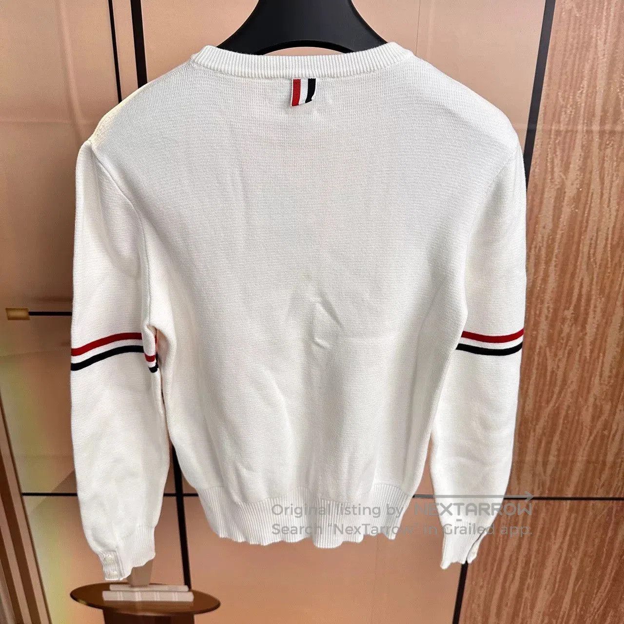 Thom Browne Thom Browne White Striped Knit Sweater 0. Size US XS / EU 42 / 0 - 2 Thumbnail