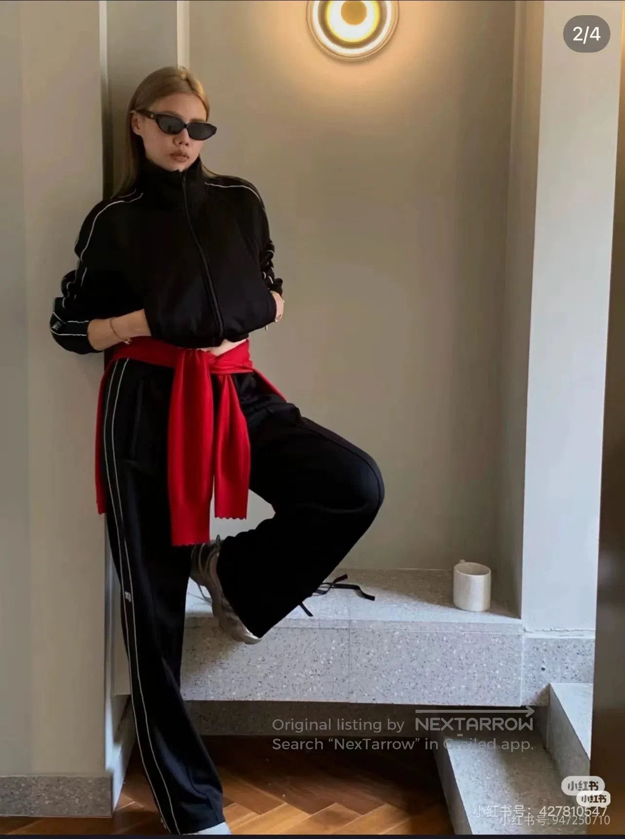 Alexander Wang Alexander Wang Striped Ribbon Stand Collar Coat. Size M / US 6-8 / IT 42-44 - 8 Thumbnail