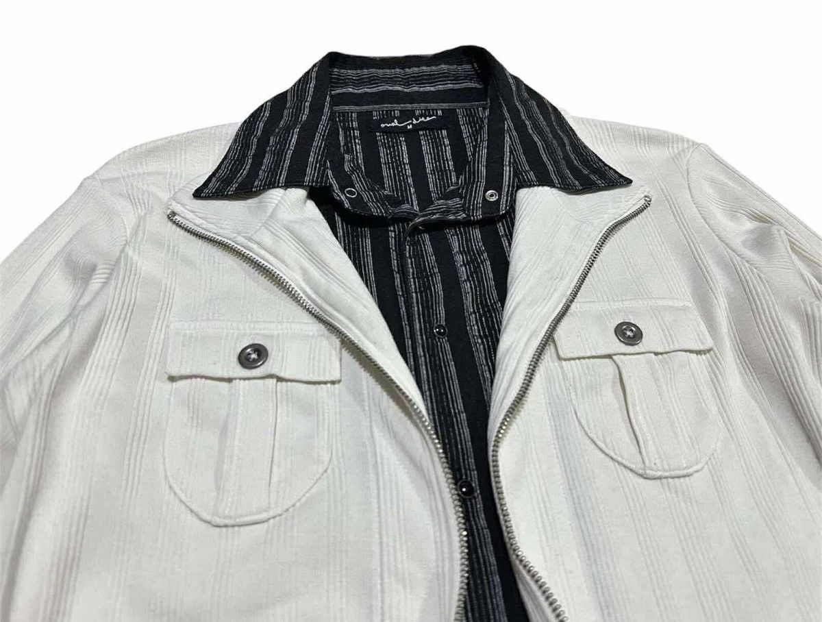 Japanese Brand 🔥Sick Y2K Oval Dice Ribbed Knit Double Layer Shirt Goth Punk Size US M / EU 48-50 / 2 - 2 Thumbnail