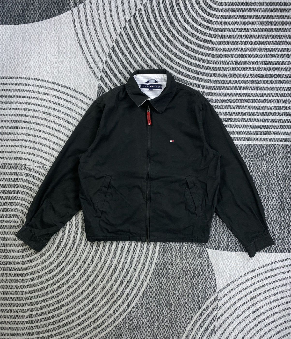 Tommy Hilfiger Vintage Tommy Hilfiger Cotton Zipper Jacket Size US M / EU 48-50 / 2 - 1 Thumbnail
