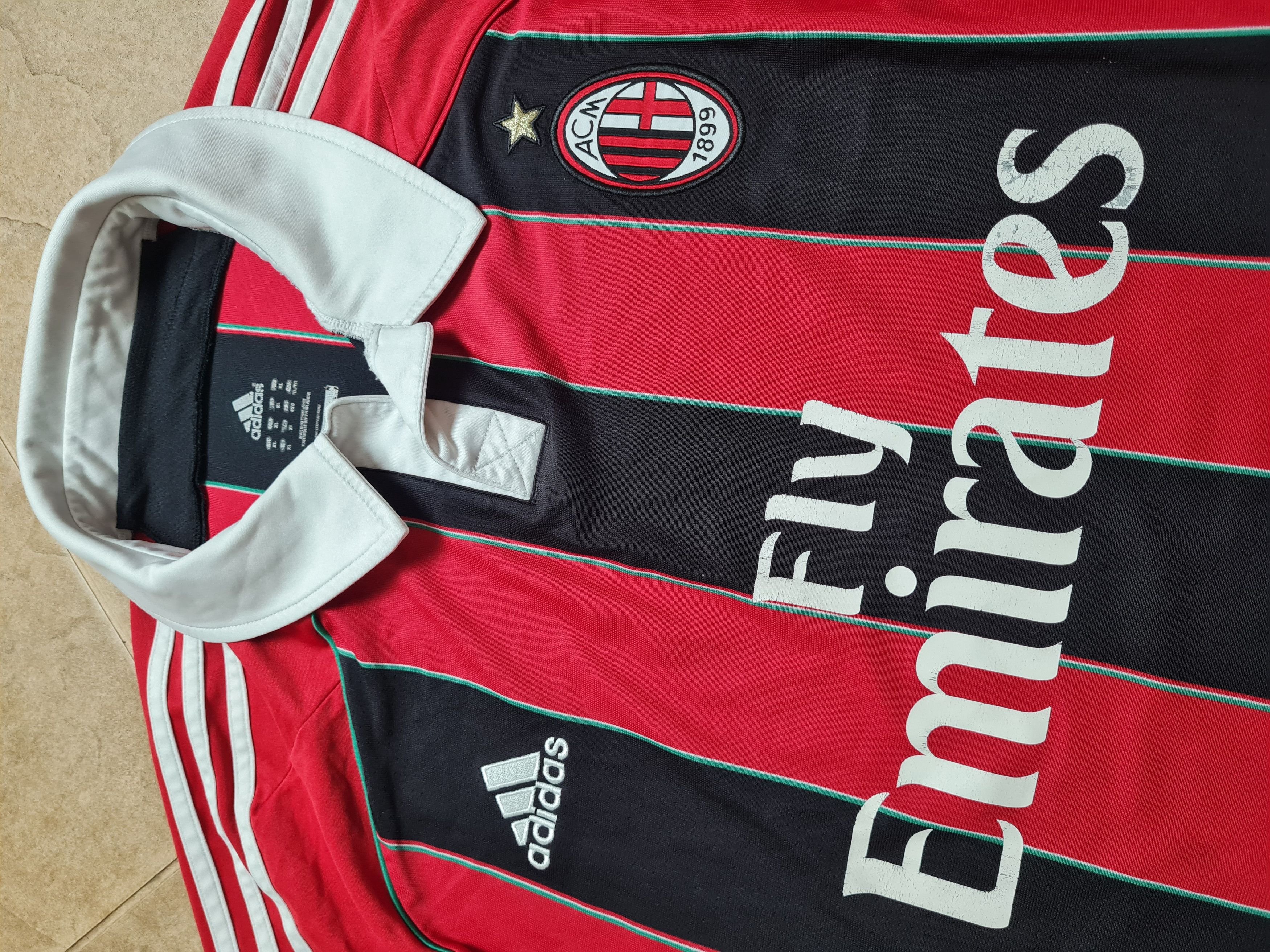 Adidas AC Milan Home Football Shirt 2012-13 Adidas X23680 Size US XL / EU 56 / 4 - 23 Thumbnail