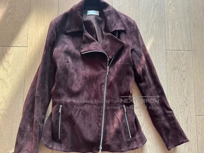 The Row The Row Suede biker jacket Size S / US 4 / IT 40 - 1 Thumbnail